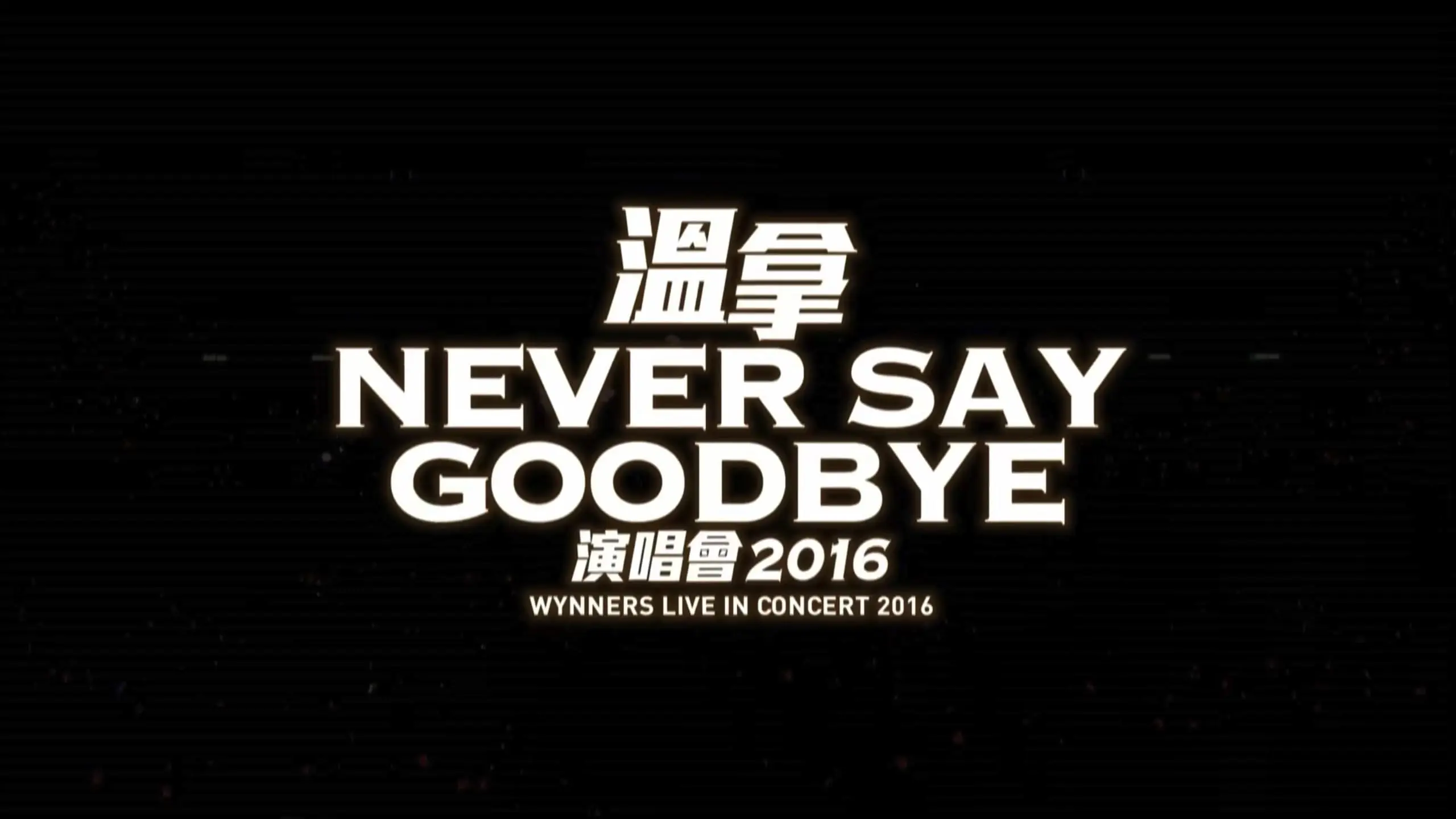 Never Say Goodbye - The Wynners Live In Concert 2016