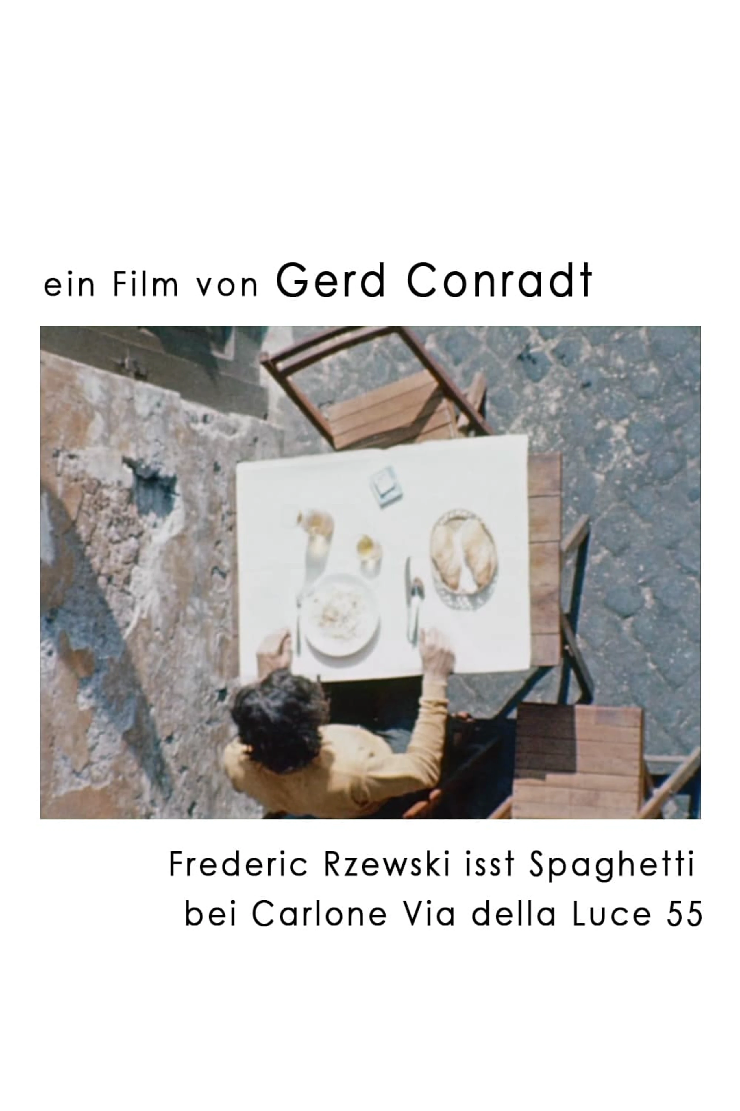 Frederic Rzewski isst Spaghetti bei Carlone Via della Luce 55