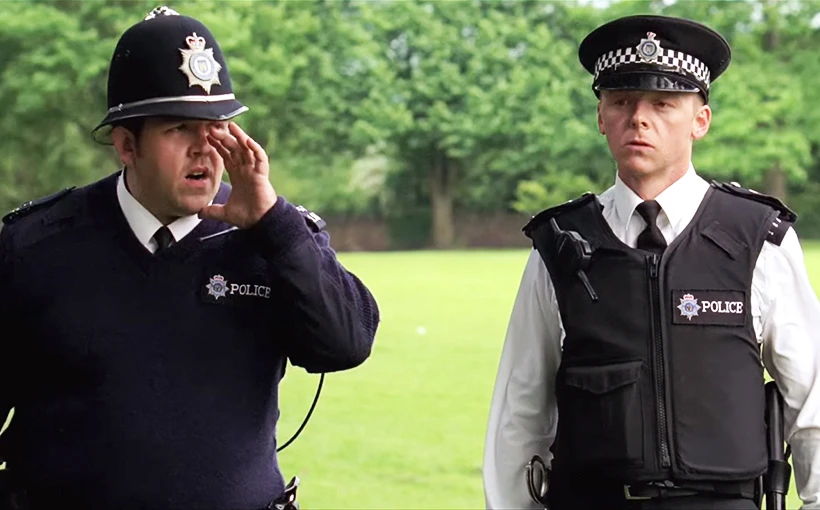 Szene aus dem Film „Hot Fuzz – Zwei abgewichste Profis“ (2007)