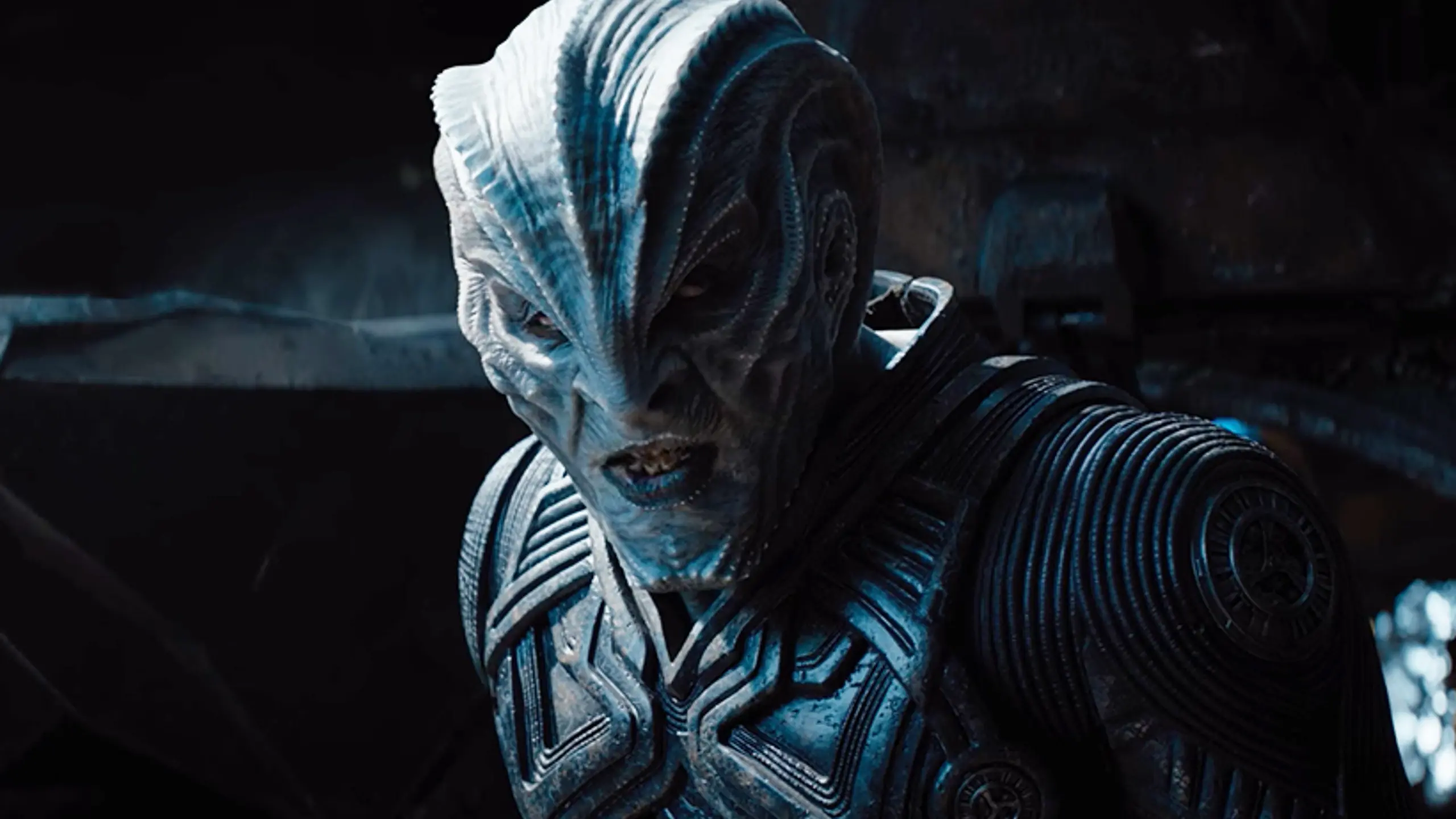 Idris Elba ließ sich für den Film „Star Trek Beyond“ 2016 zum schurkischen Alien Krall schminken. Hätten Sie ihn wiedererkannt?