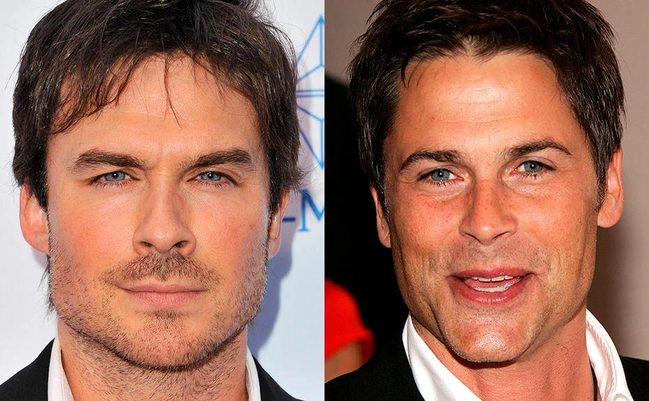 Rein optisch betrachtet könnten die Schauspieler Ian Somerhalder und Rob Lowe direkt miteinander verwandt