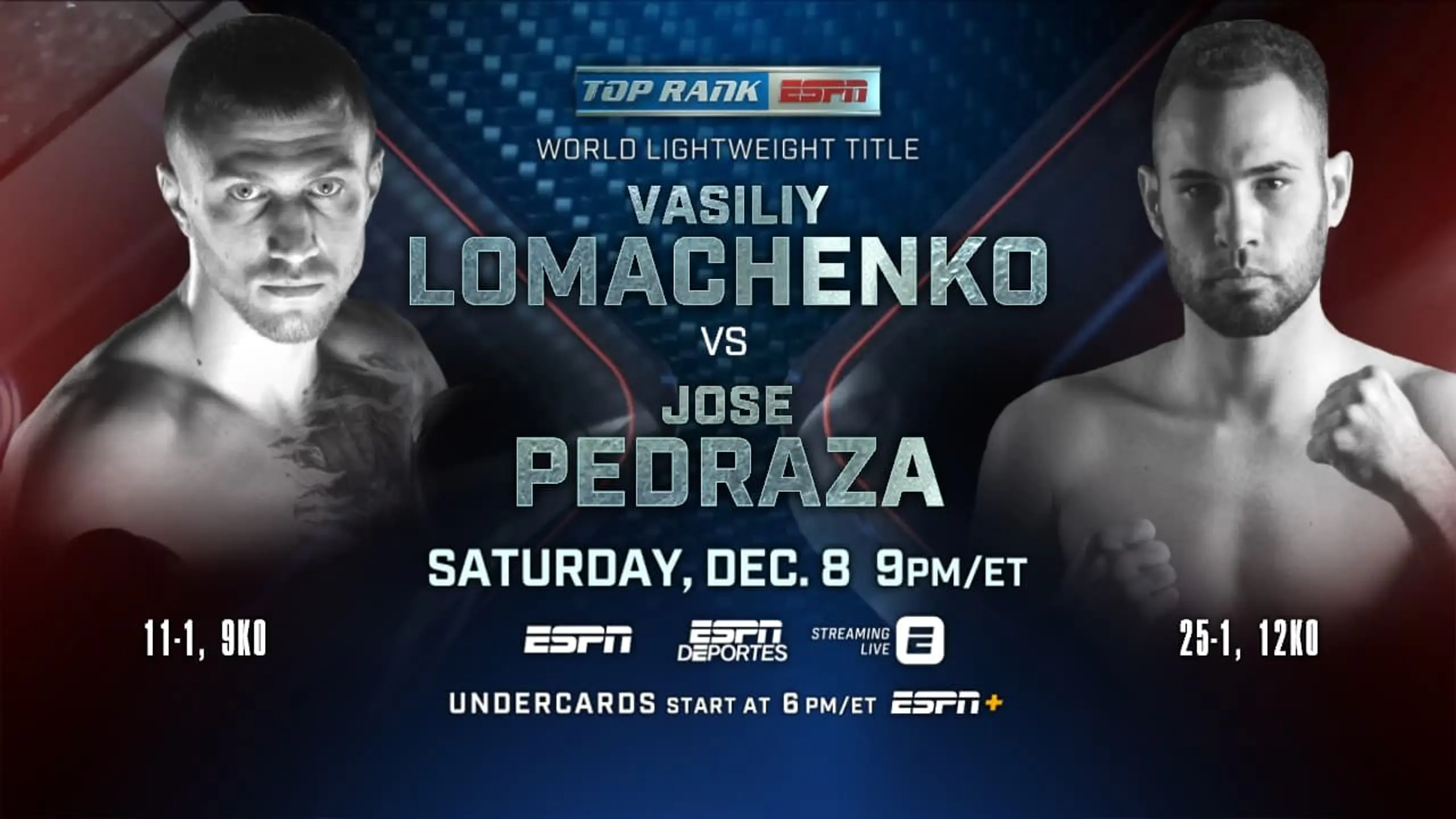 Vasyl Lomachenko vs Jose Pedraza