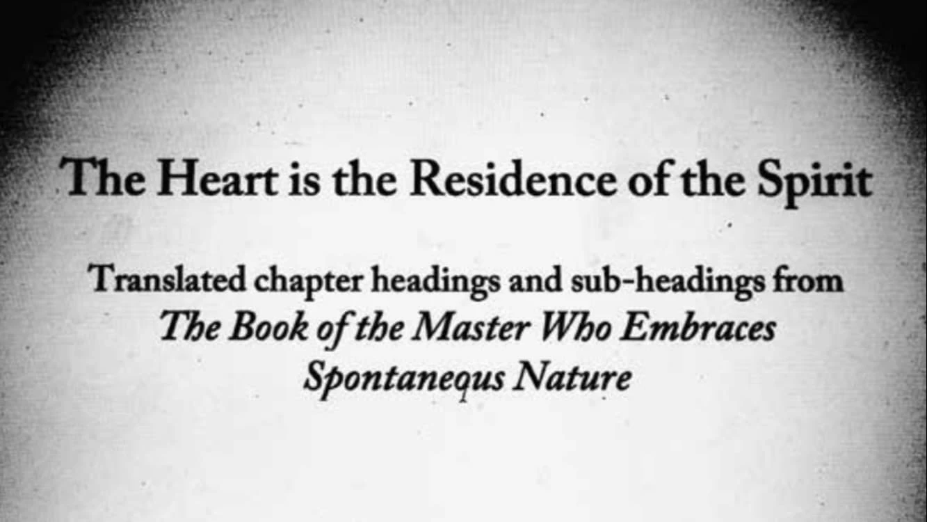 The Heart is the Residence of the Spirit