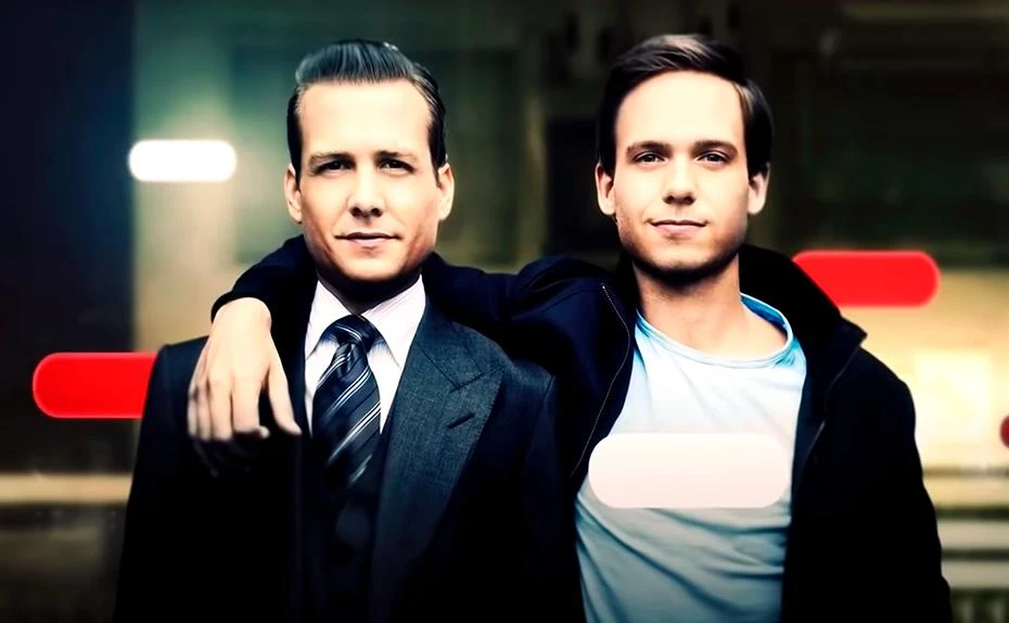 Suits-Staranwalt Harvey Specter und sein junger Co Mike