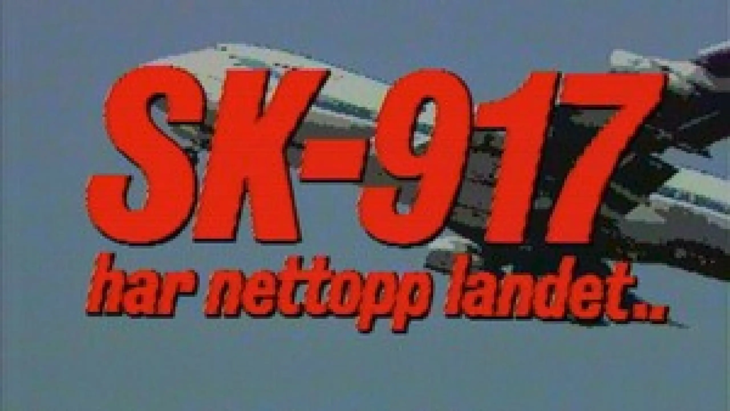 SK 917 har nettopp landet