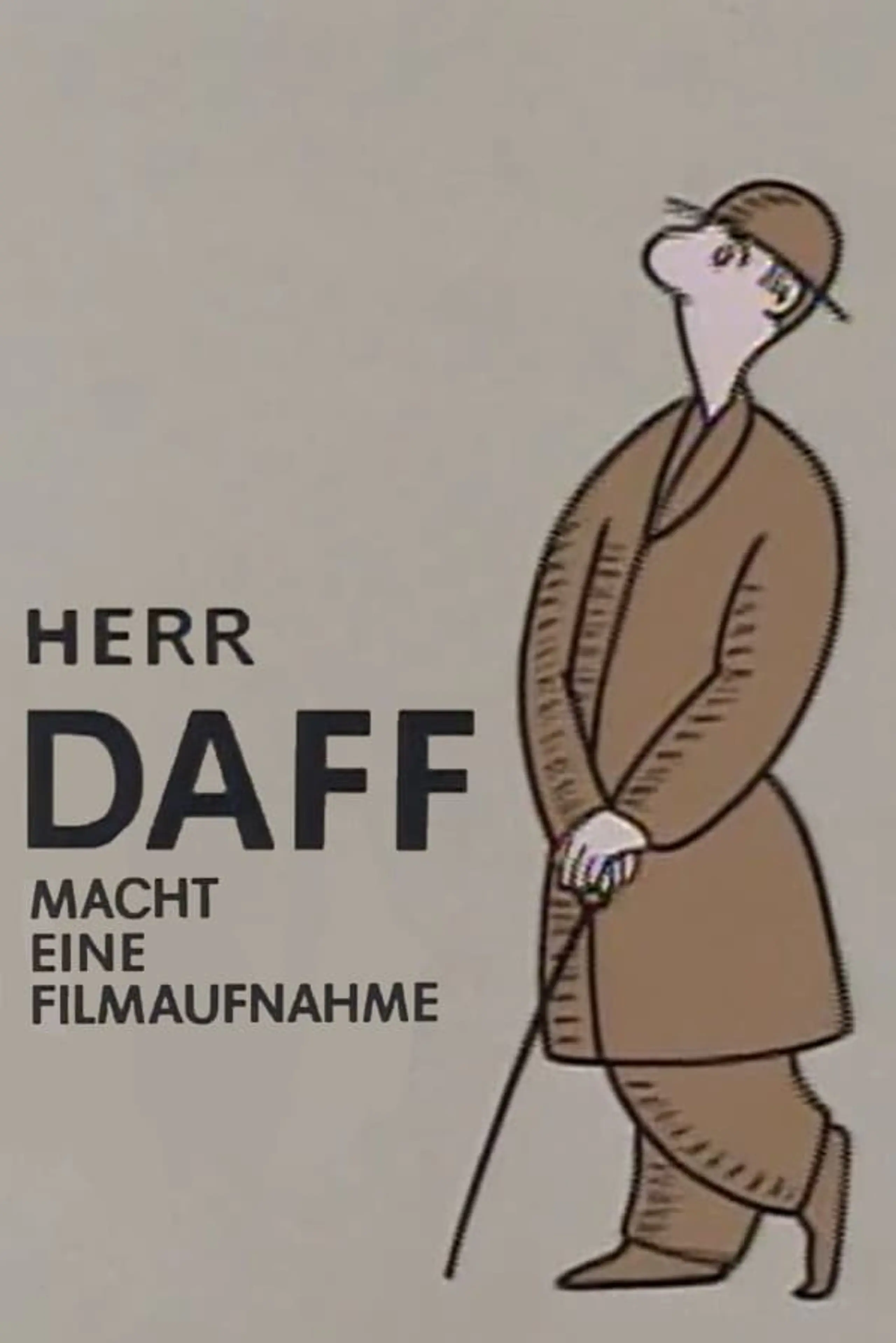 Herr Daff macht eine Filmaufnahme