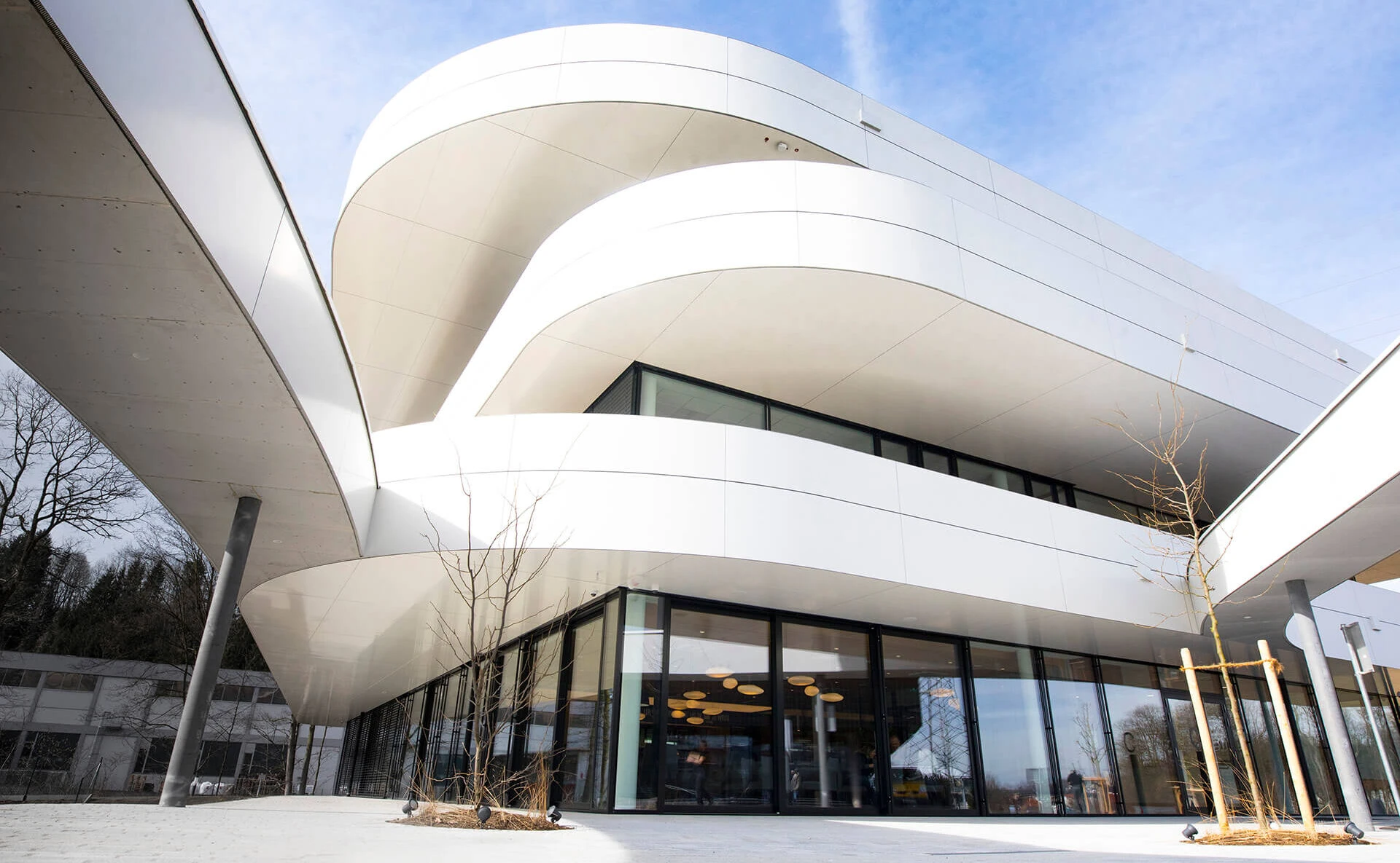 Das zentrale Bürogebäude der Greiner AG am Greiner Campus in Kremsmünster.