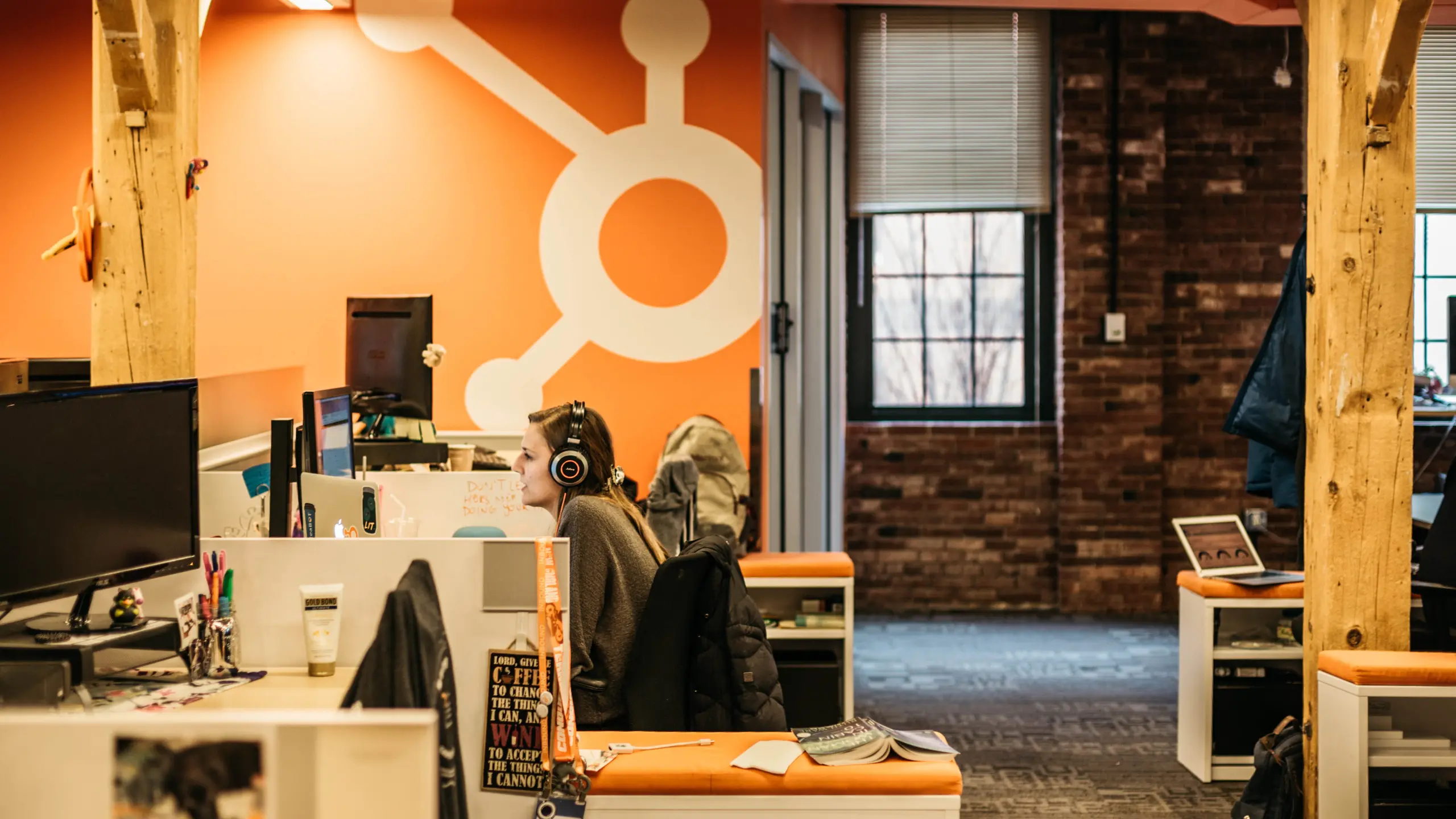 Im HubSpot Headquarter in Cambridge, Massachusetts