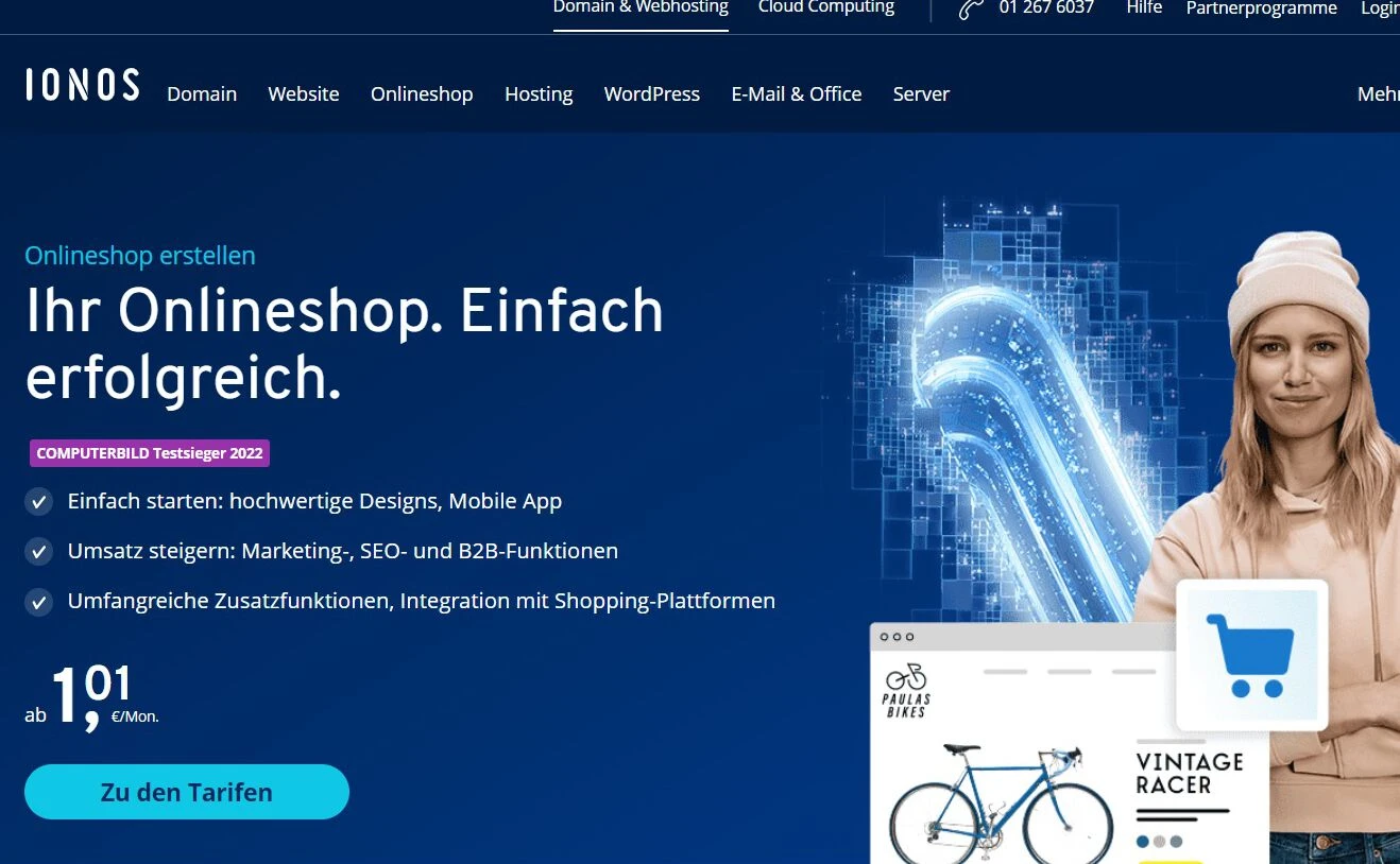 IONOS - Online Shop nach dem Baukastenprinzip