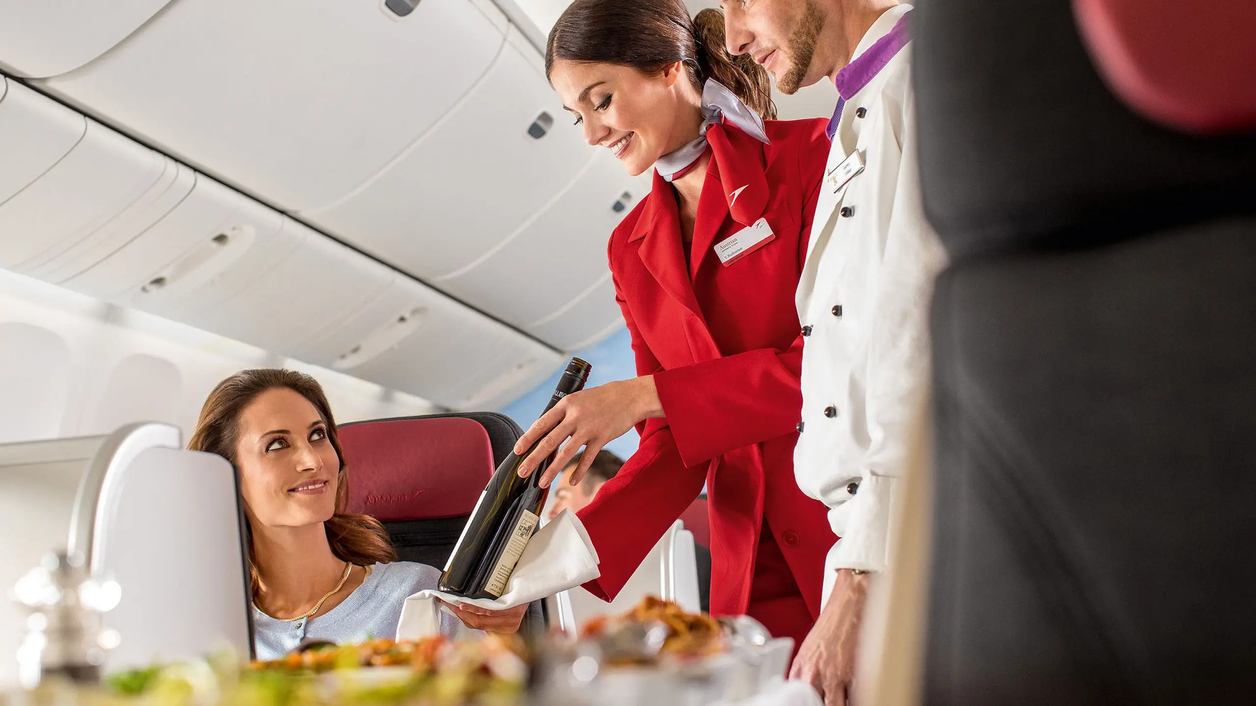 Die Flying Chefs der Austrian Airlines: Haubenküche, hoch über den Wolken.