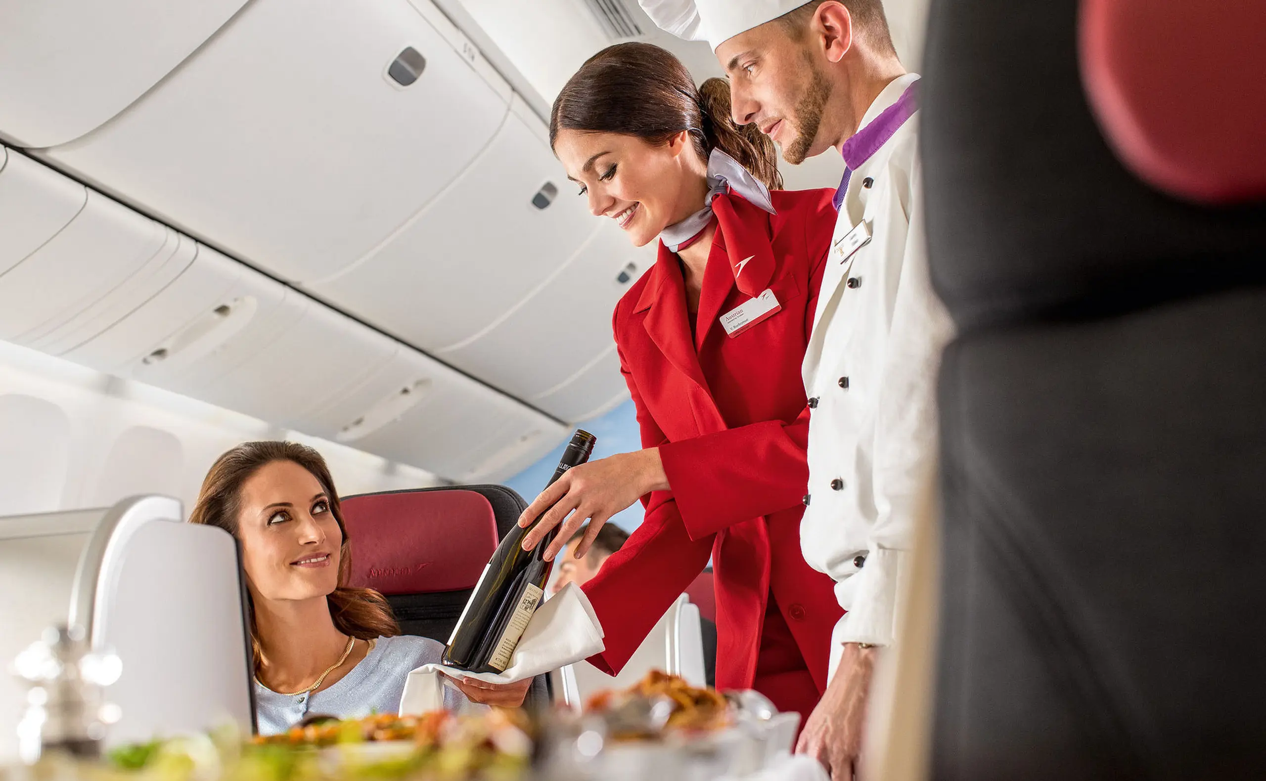 Die Flying Chefs der Austrian Airlines: Haubenküche, hoch über den Wolken.