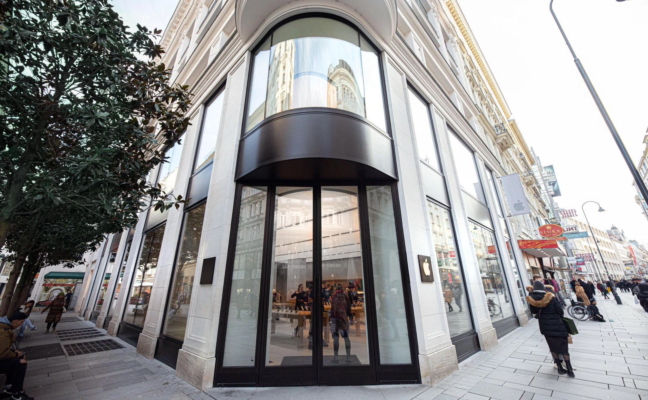Der Apple Store an der Wiener Kärntnerstraße