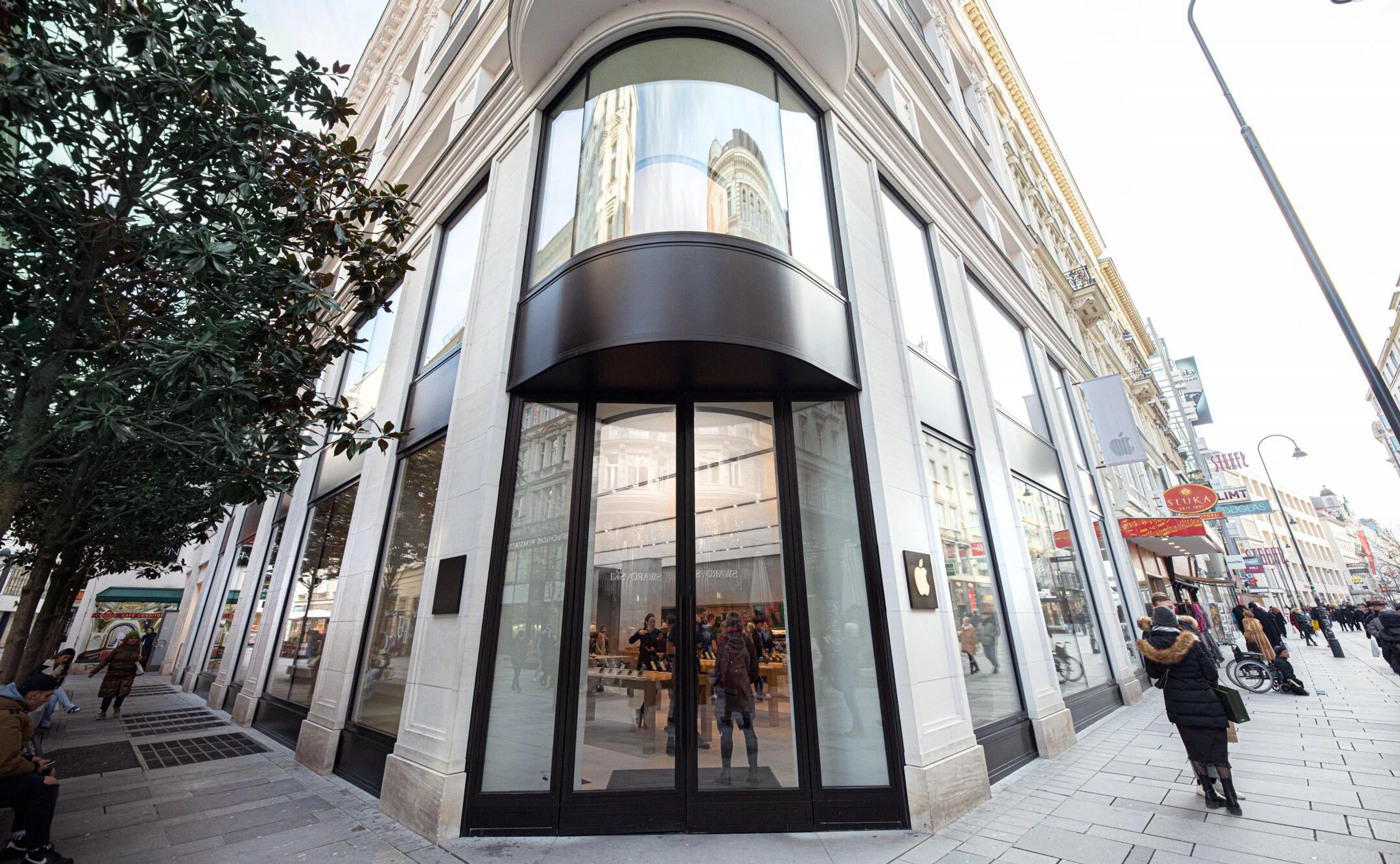 Der Apple Store an der Wiener Kärntnerstraße