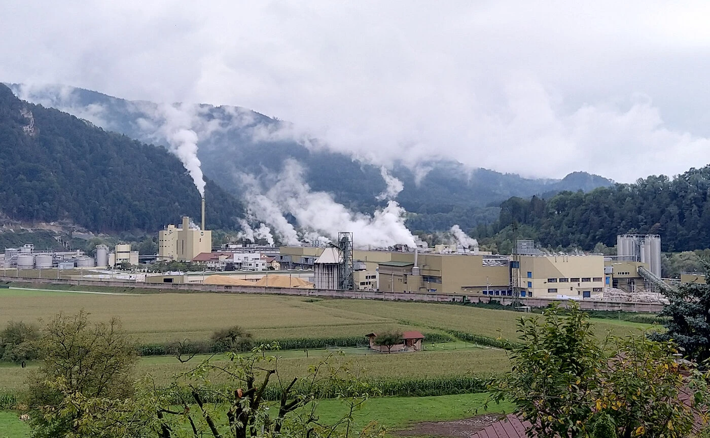Das Mayr-Melnhof Stammwerk in Frohnleiten (Steiermark).