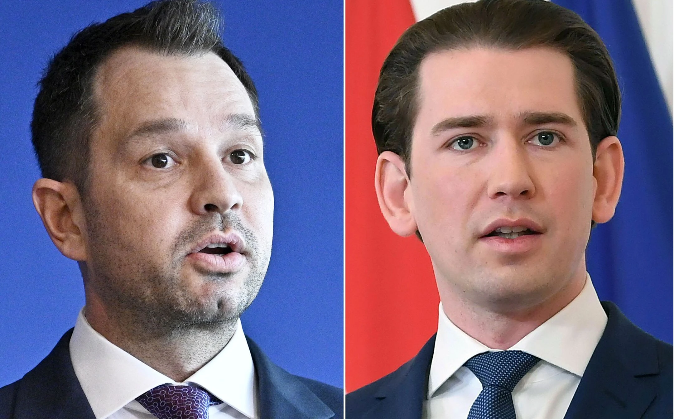 Thomas Schmid und Sebastian Kurz - einst innige Freunde, neuerdings Todfeinde.