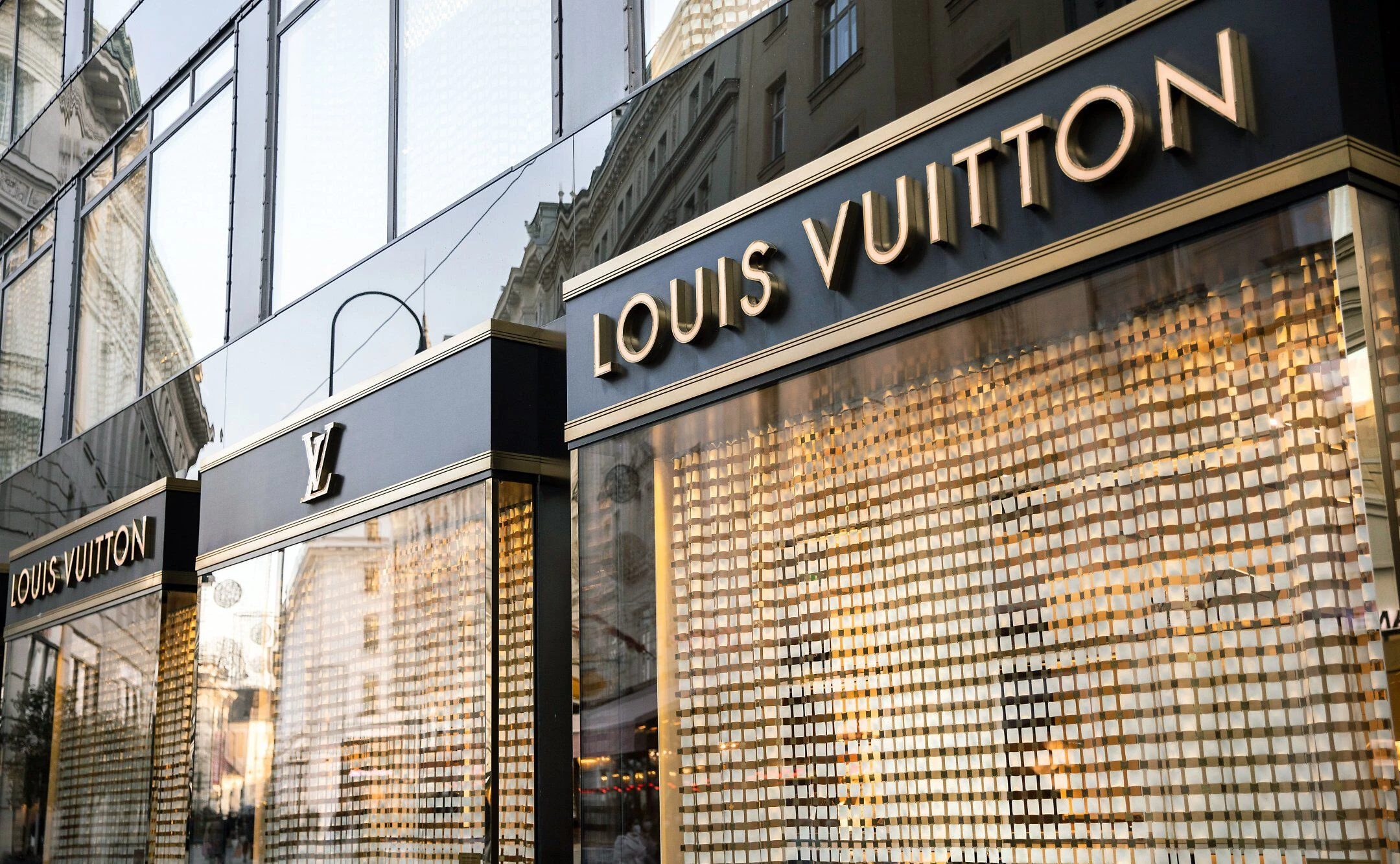 Louis-Vuitton Schaufenster in Wien