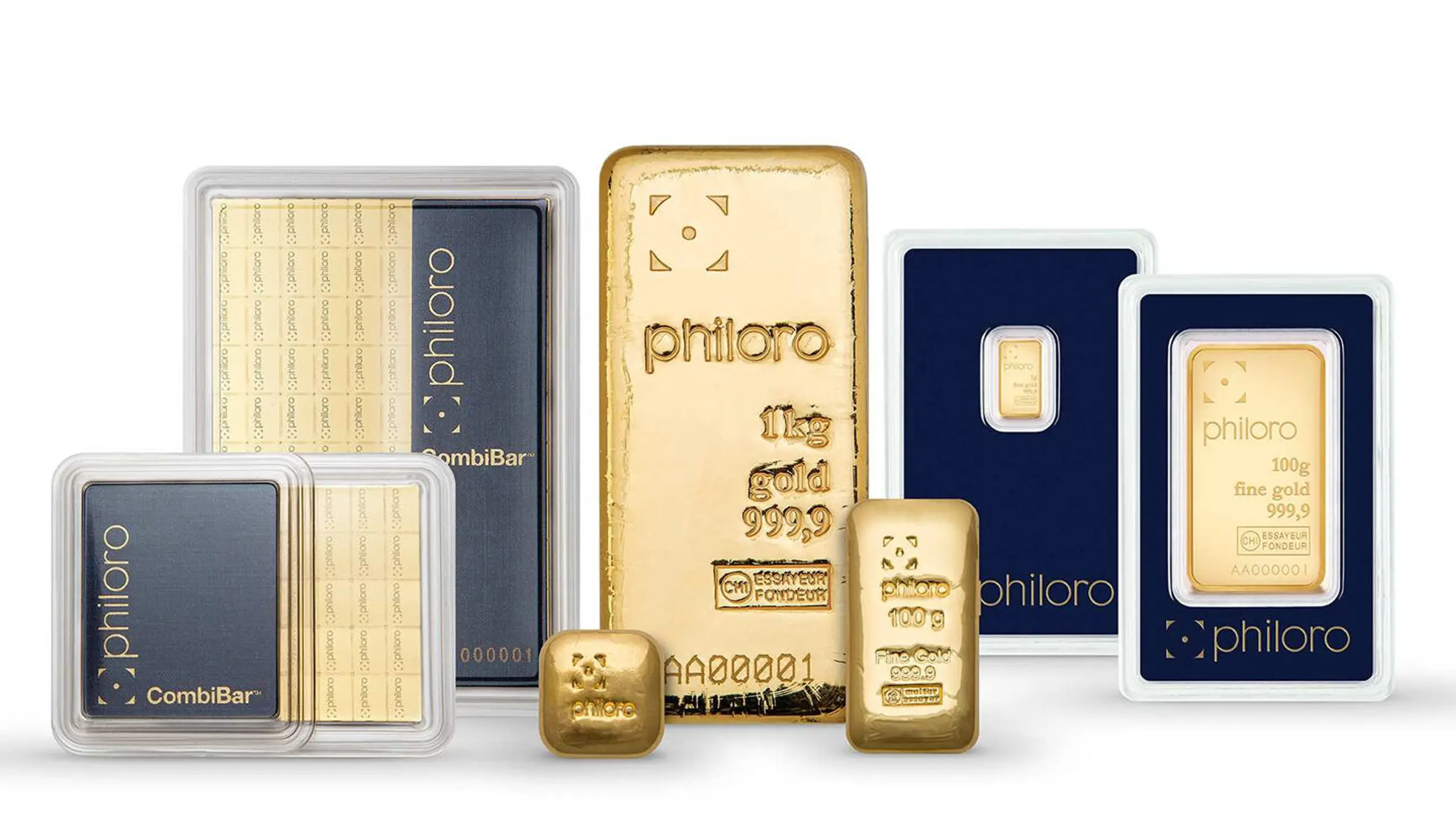 Gold- und Edelmetallprodukte von Philoro