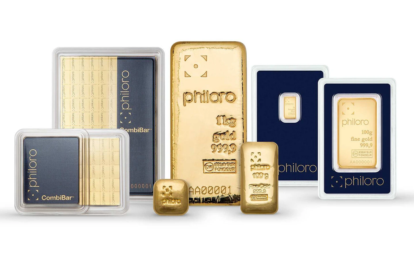Gold- und Edelmetallprodukte von Philoro