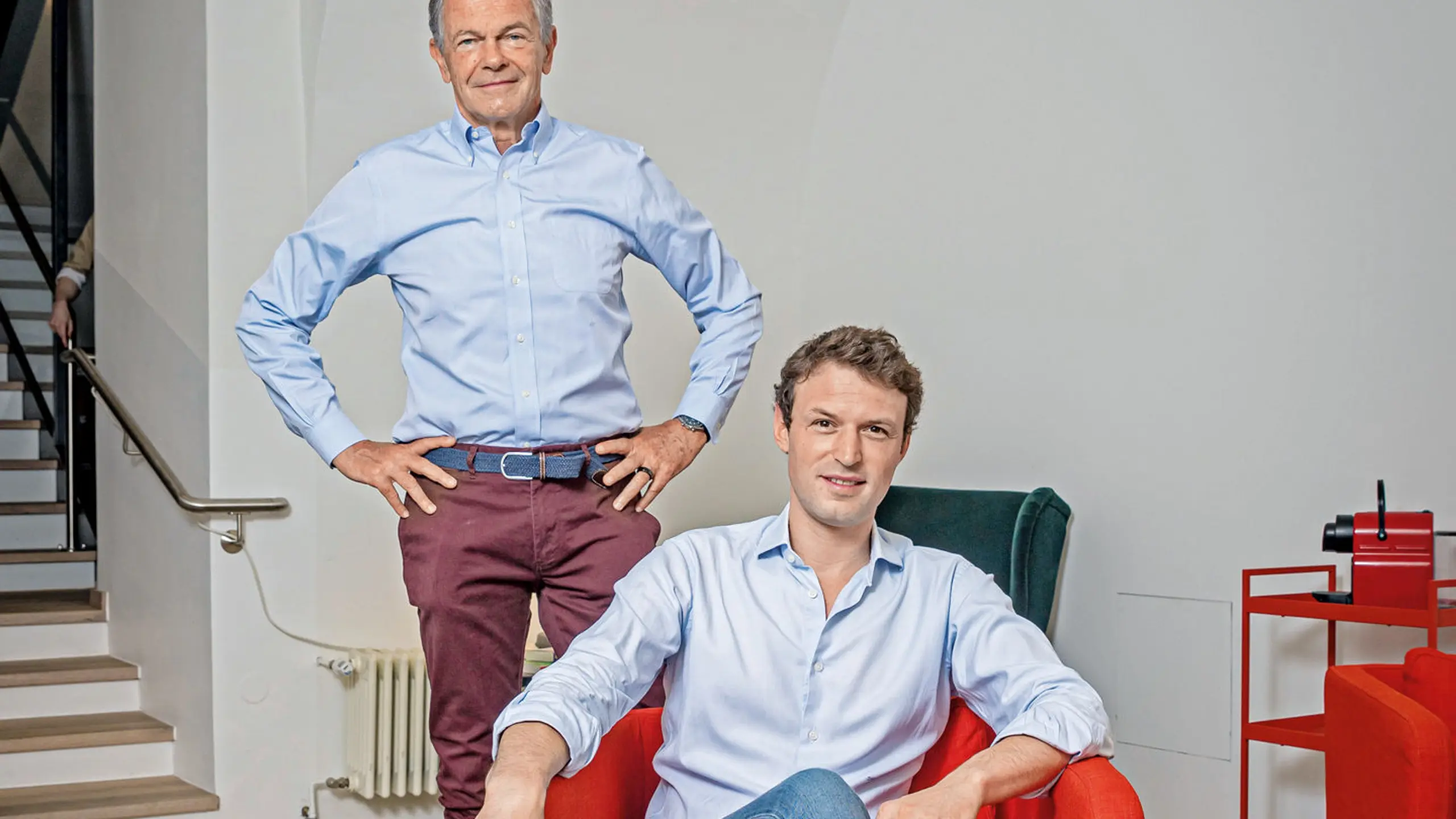 Froots-Gründer David Mayer-Heinisch mit Andreas Treichl, der mit zehn Prozent an dem Start-up beteiligt ist