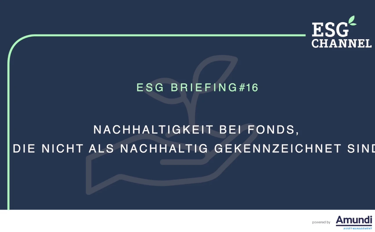 ESG-Briefing Nr. 16: Nachhaltigkeit bei Fonds, die nicht als nachhaltig gekennzeichnet sind