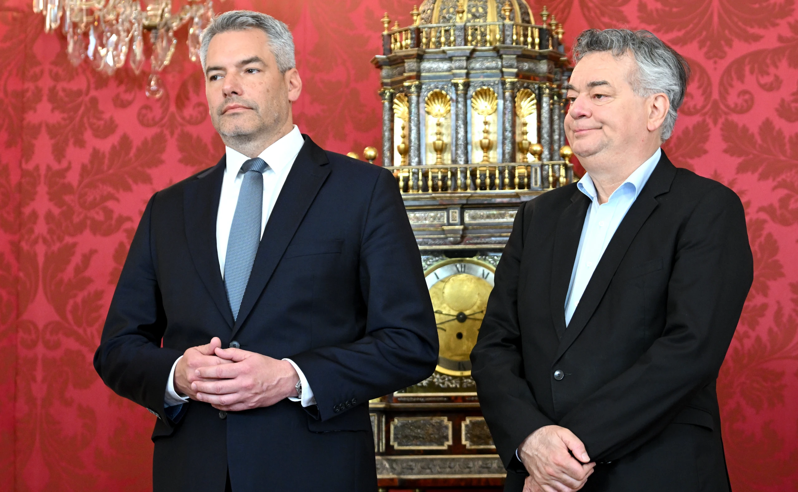 Ziemlich beste Freunde? ÖVP-Bundeskanzler Karl Nehammer und der Grüne Vizekanzler Werner Kogler.