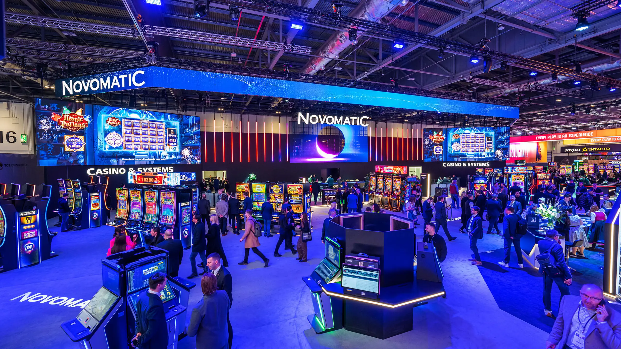 Novmatic-Präsentation im Rahmen der ICE Glücksspielmesse 2023 in London