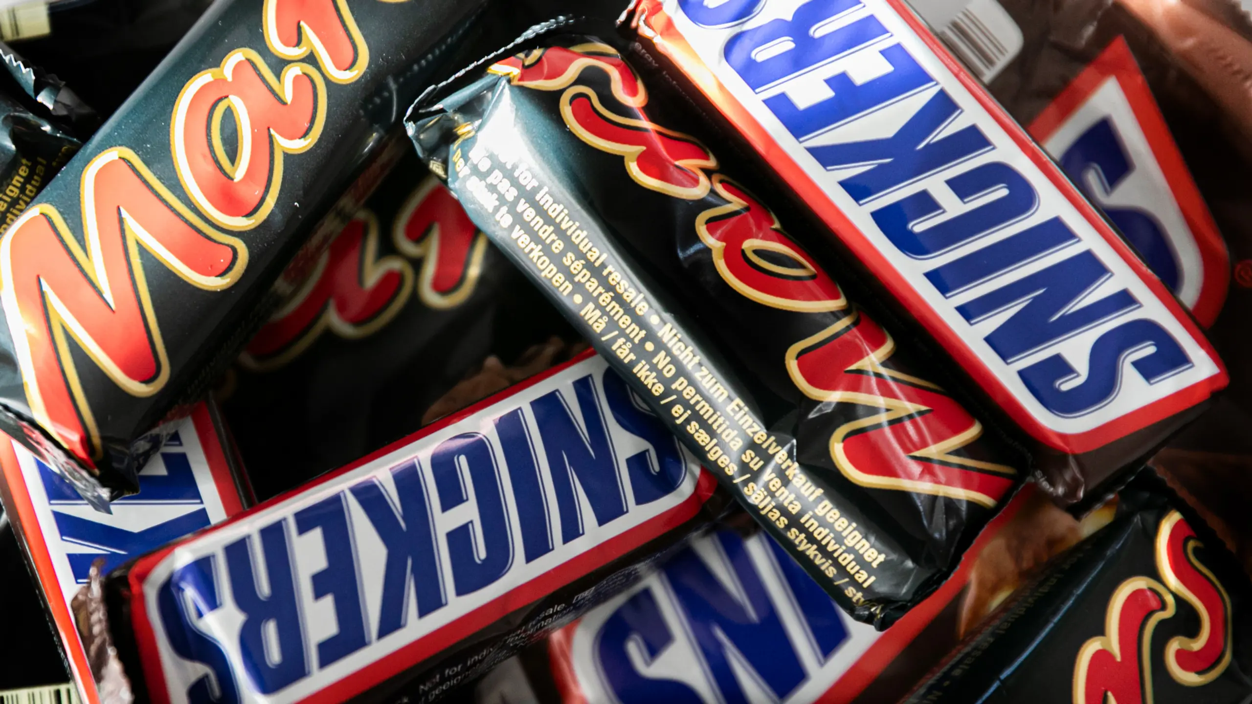 Mars und Snickers Schokoladenriegel