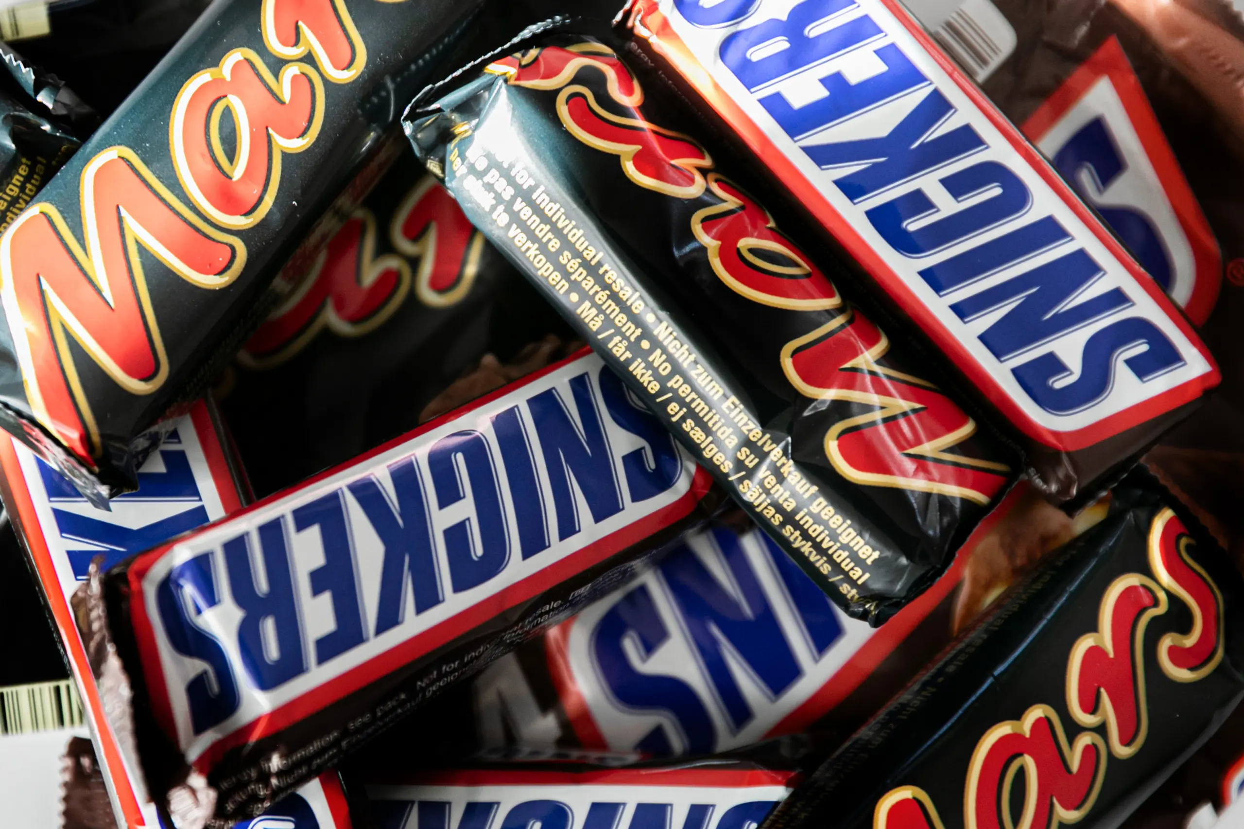 Mars und Snickers Schokoladenriegel