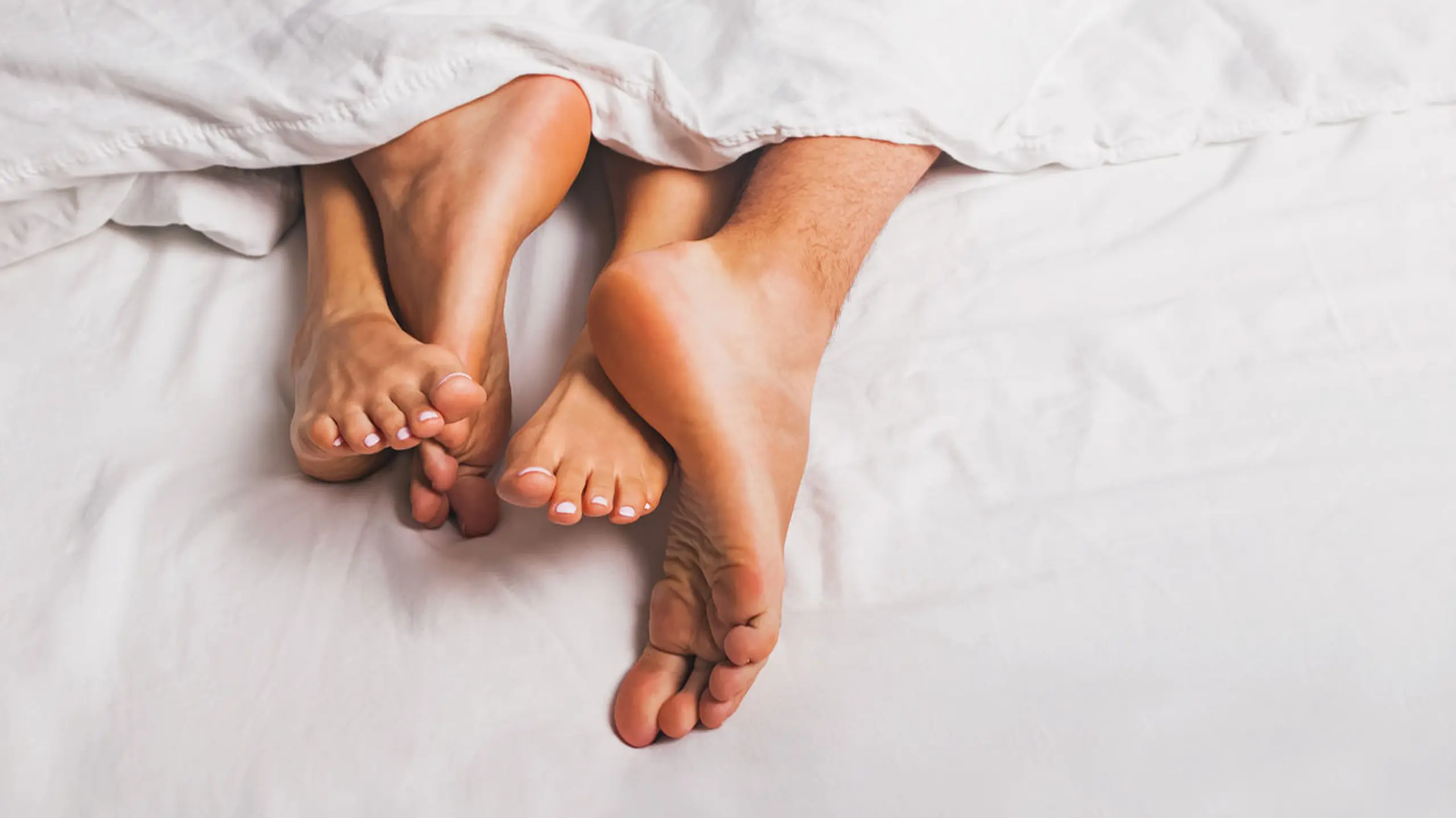 Jemand hat an meinen Zehen geleckt und so war