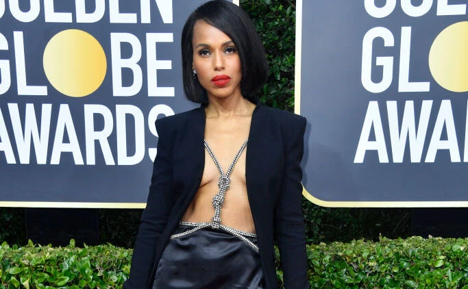 Kerry Washington bei den Golden Globes 2020 mit einem Harness