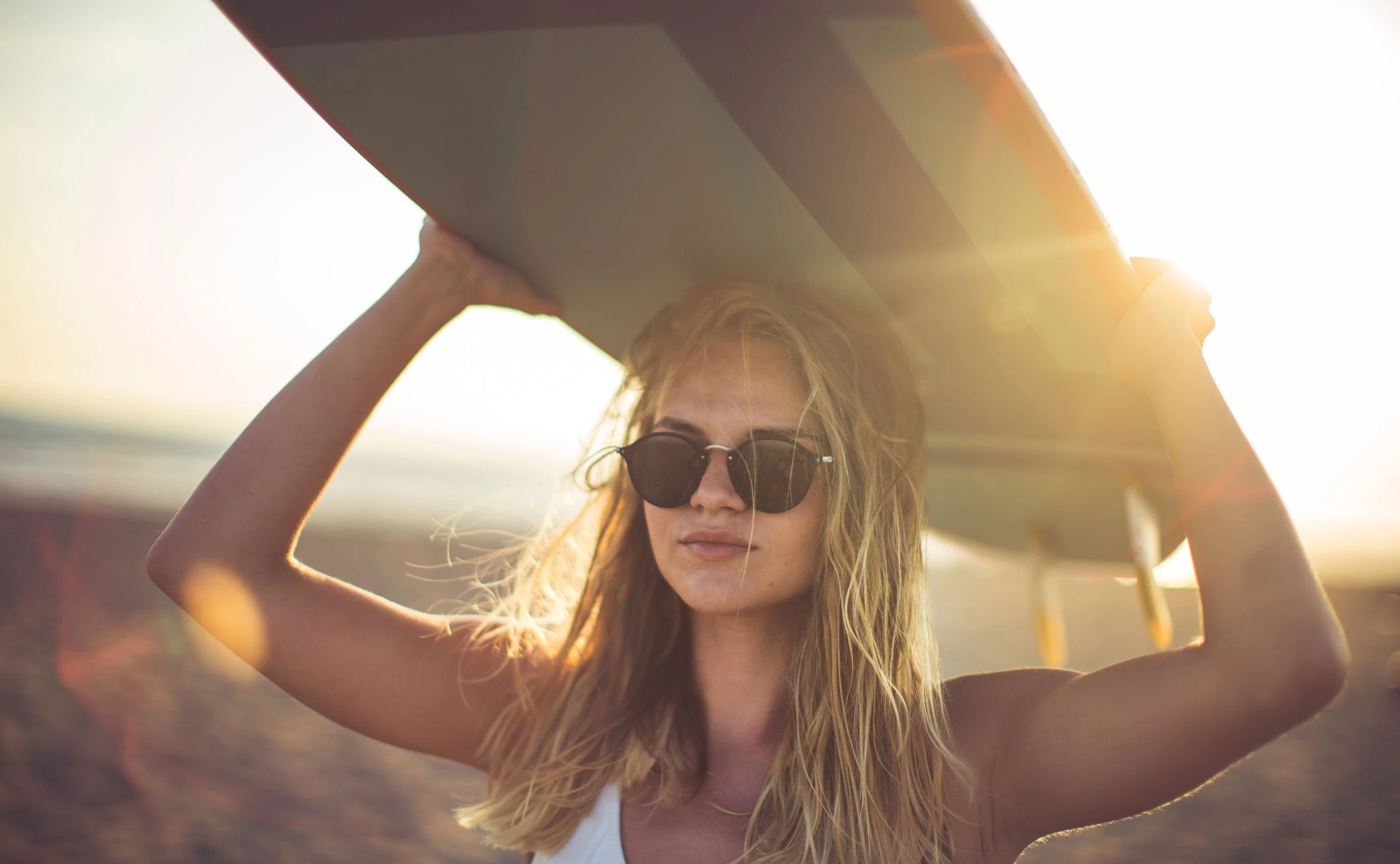 haare sommer salzwasser frau