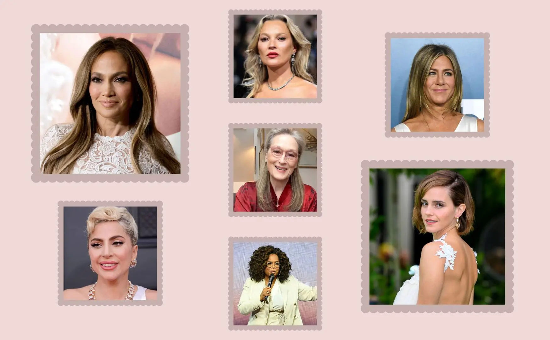 Powerfrauen International - J. Lo., Lady Gaga, Kate Moss, Meryl Streep, Oprah, Jennifer Aniston, Emma Watson