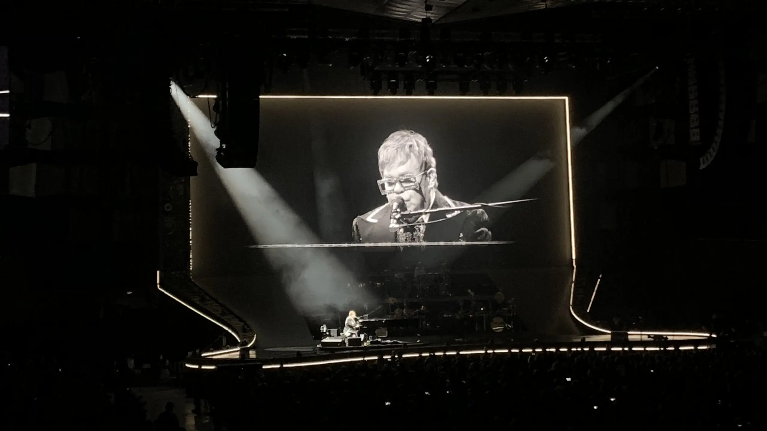 Elton John bei seinem vorletzten Wien-Konzert im Mai 2019.
