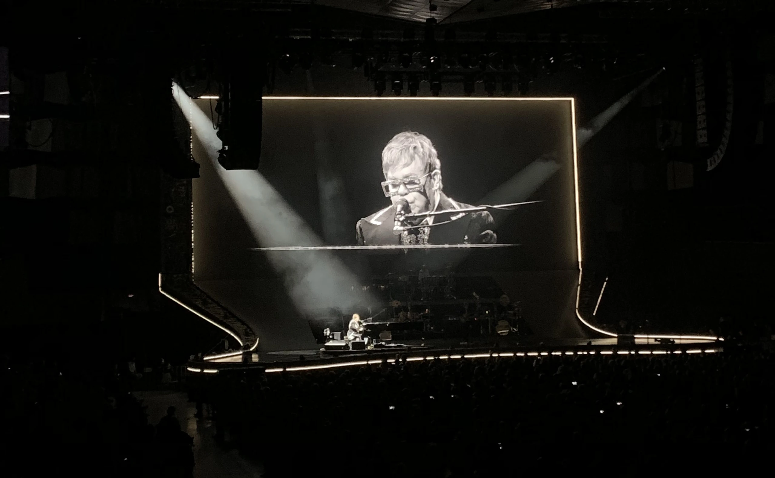 Elton John bei seinem vorletzten Wien-Konzert im Mai 2019.