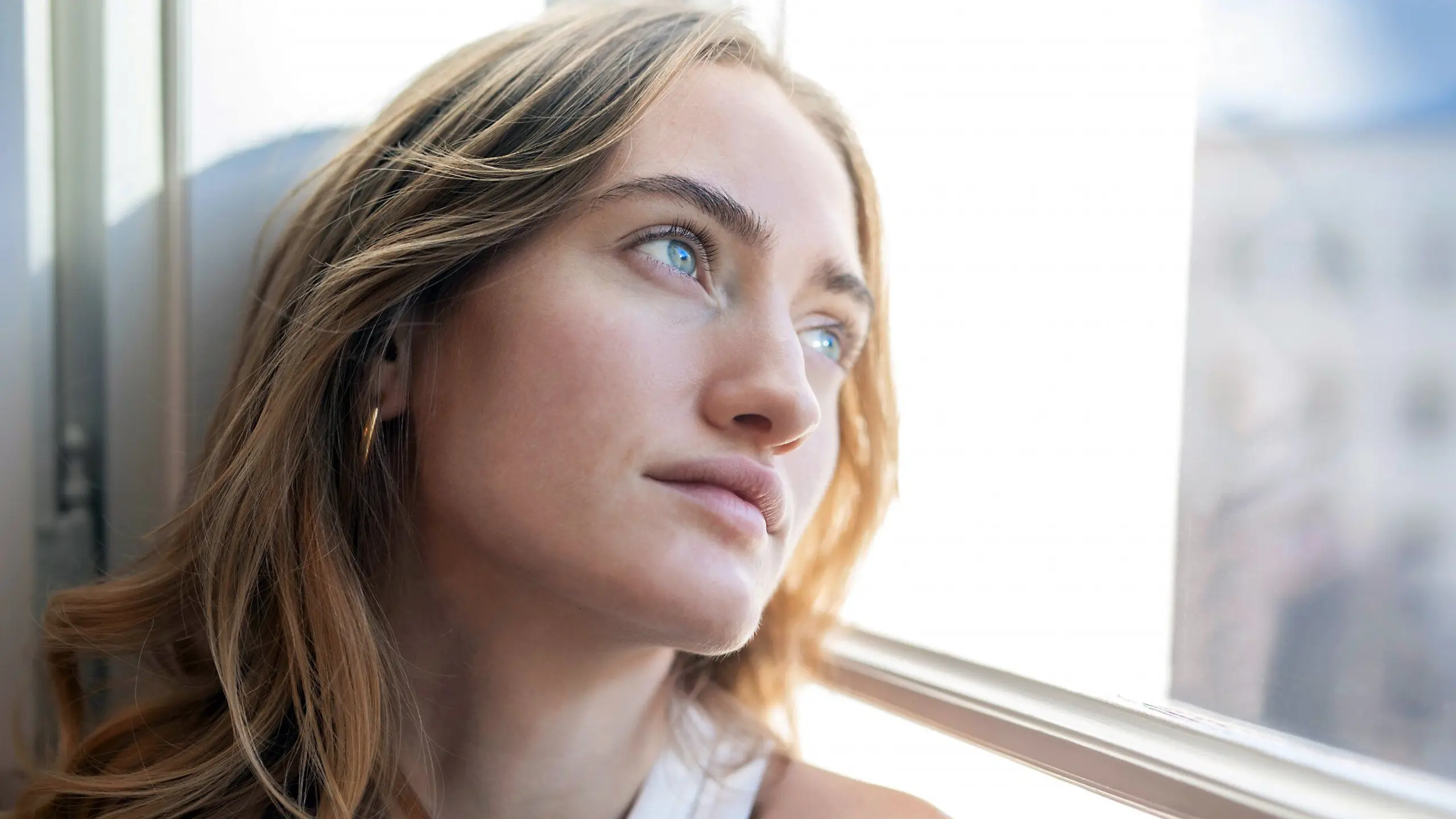 Frau, Selbstbräuner, Sonne