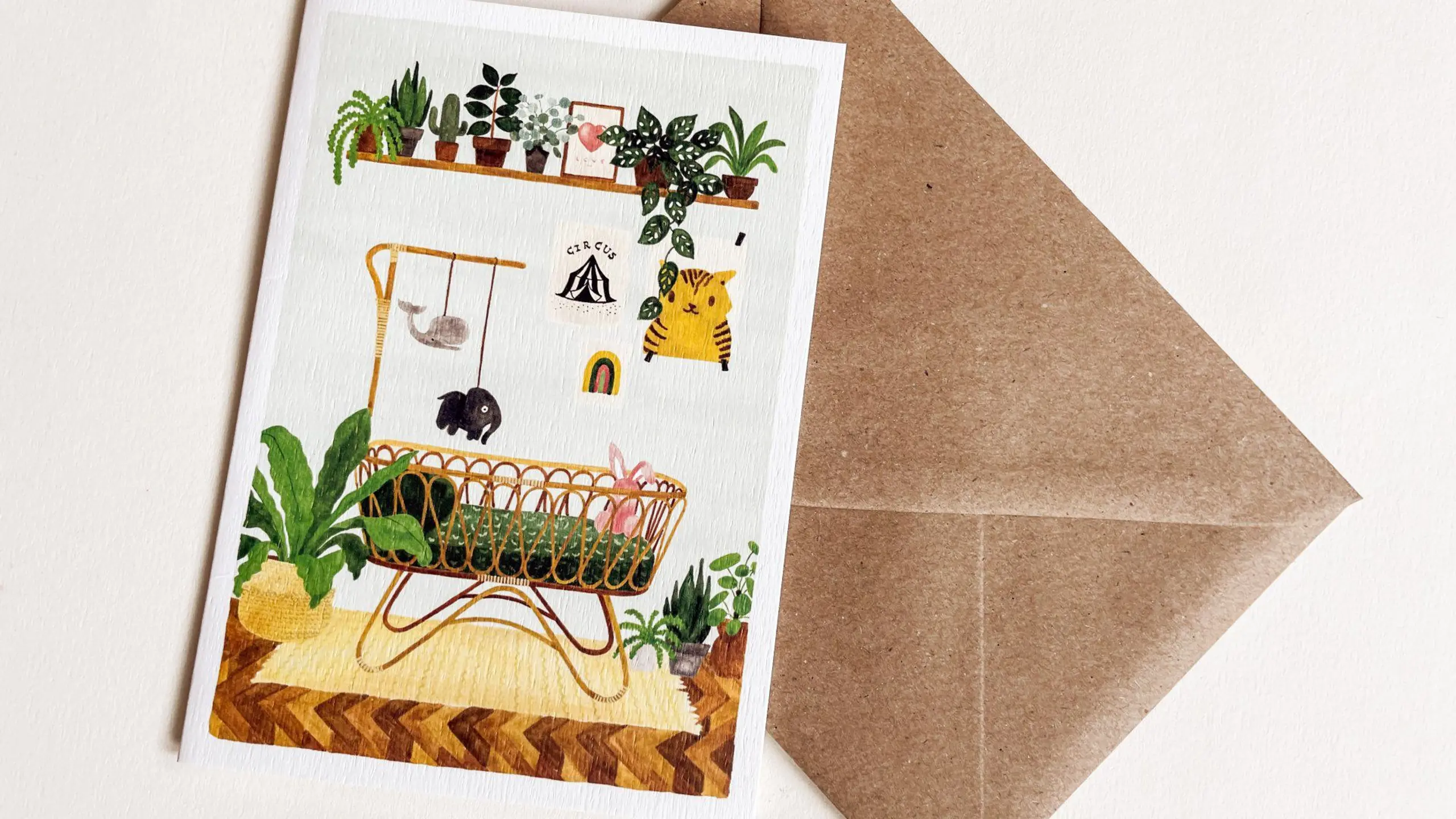 Glückwunschkarte zur Geburt