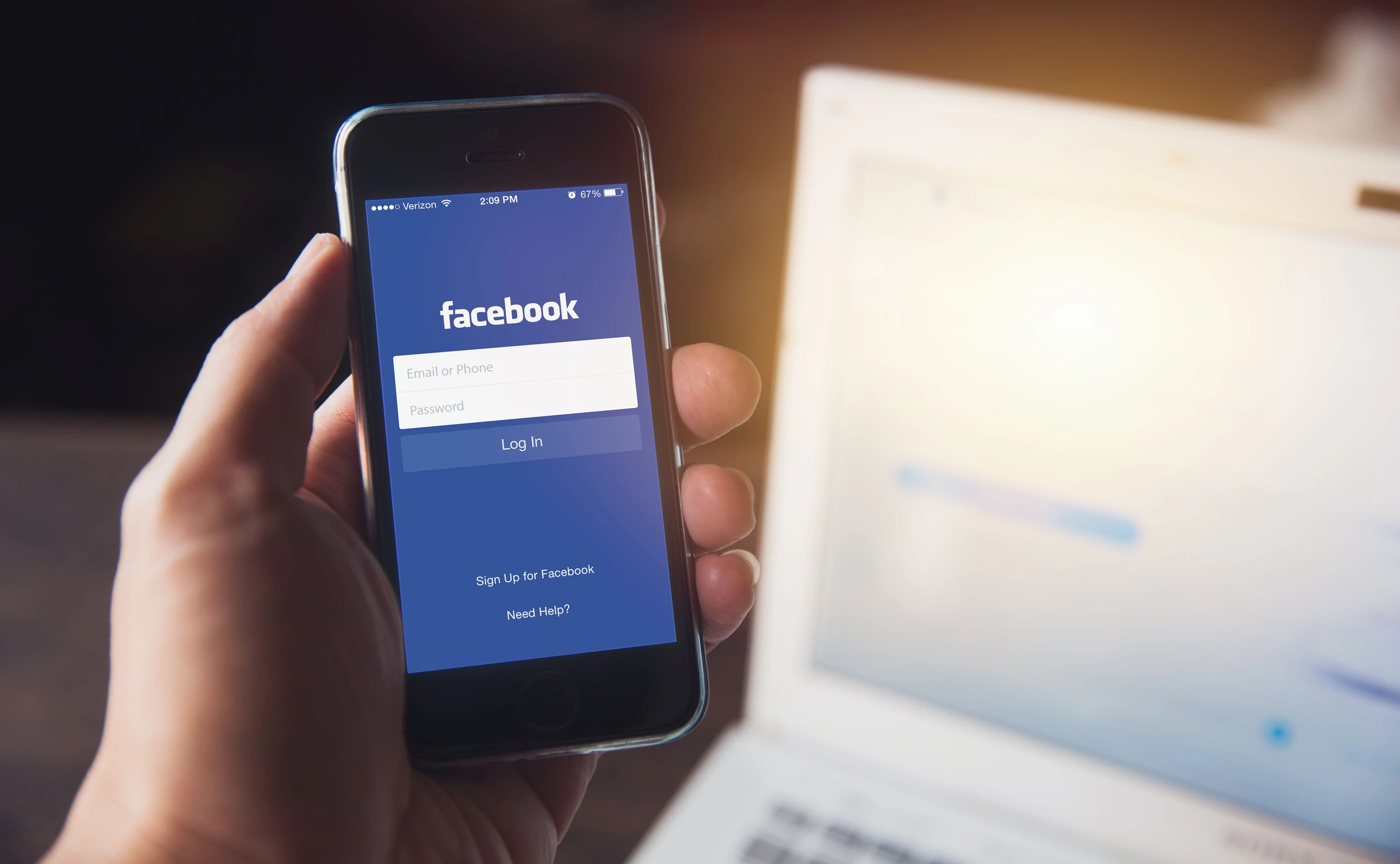 Auf Facebook blockiert