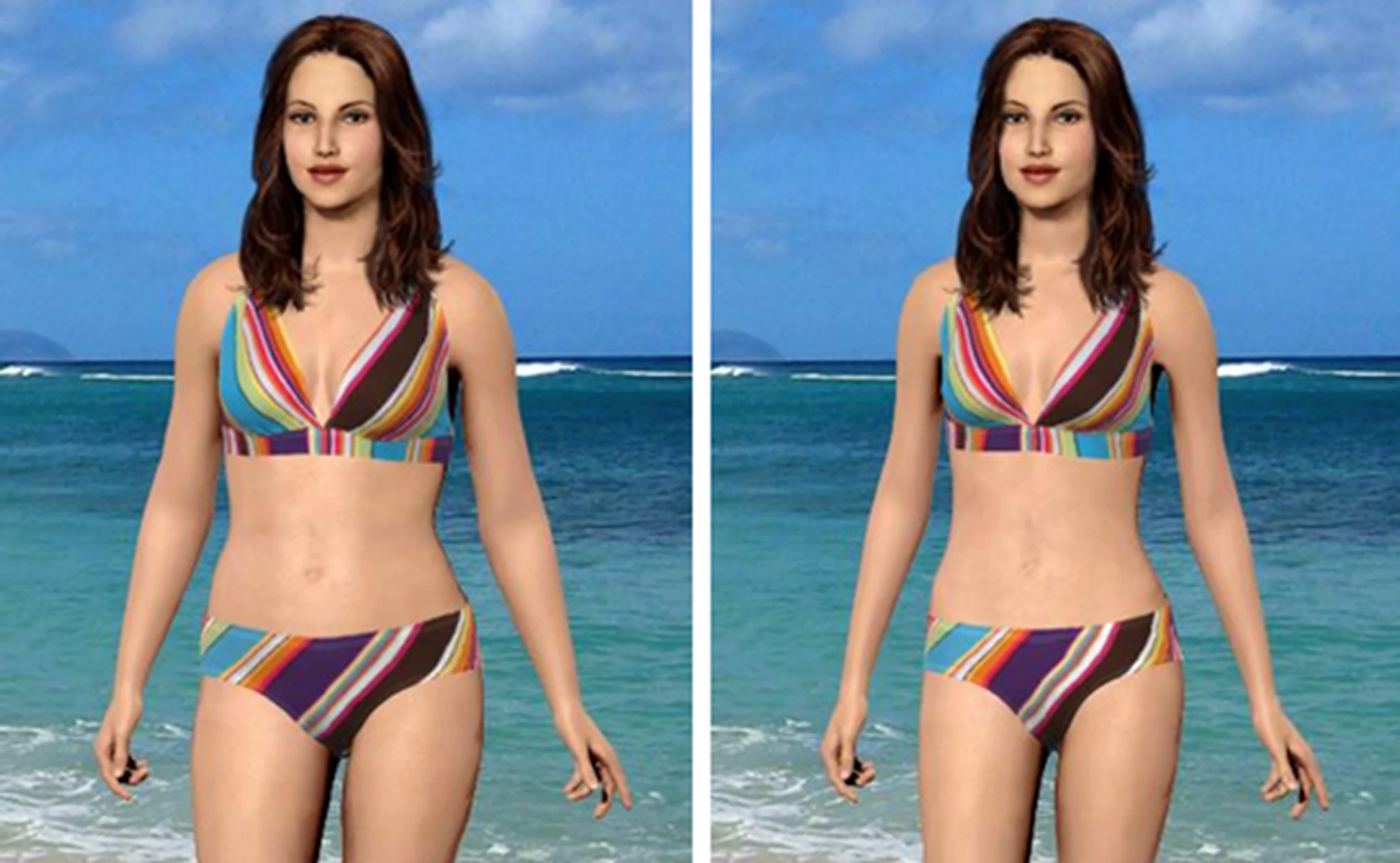 Wie sehe ich mit 10 Kilo weniger aus? Die Traumfigur als 3D-Simulation