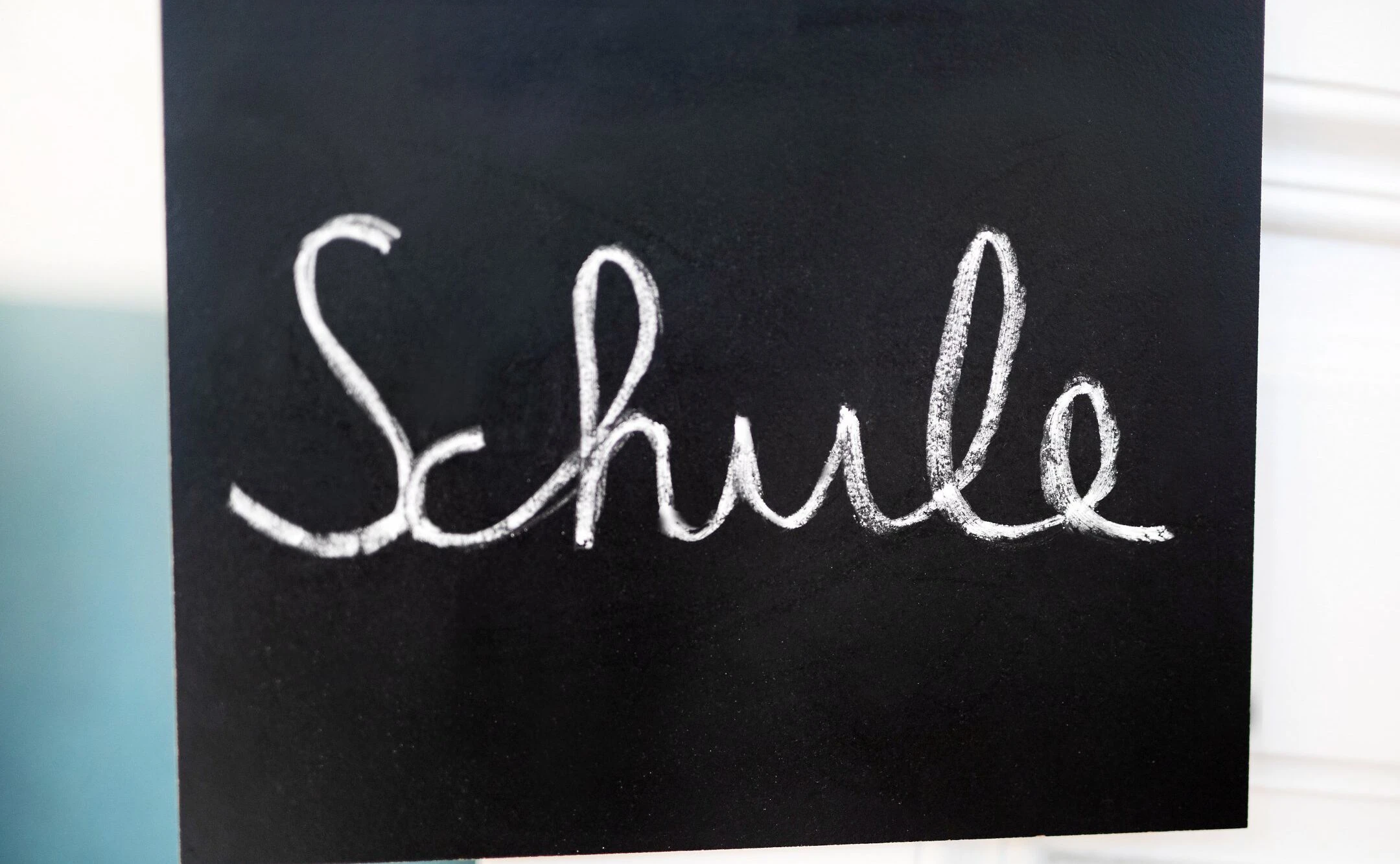 Tafel, auf der Schule steht