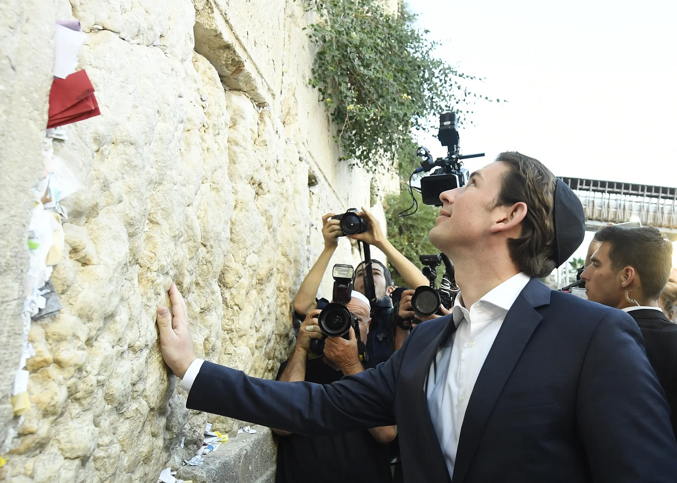 Sebastian Kurz an der Klagemauer