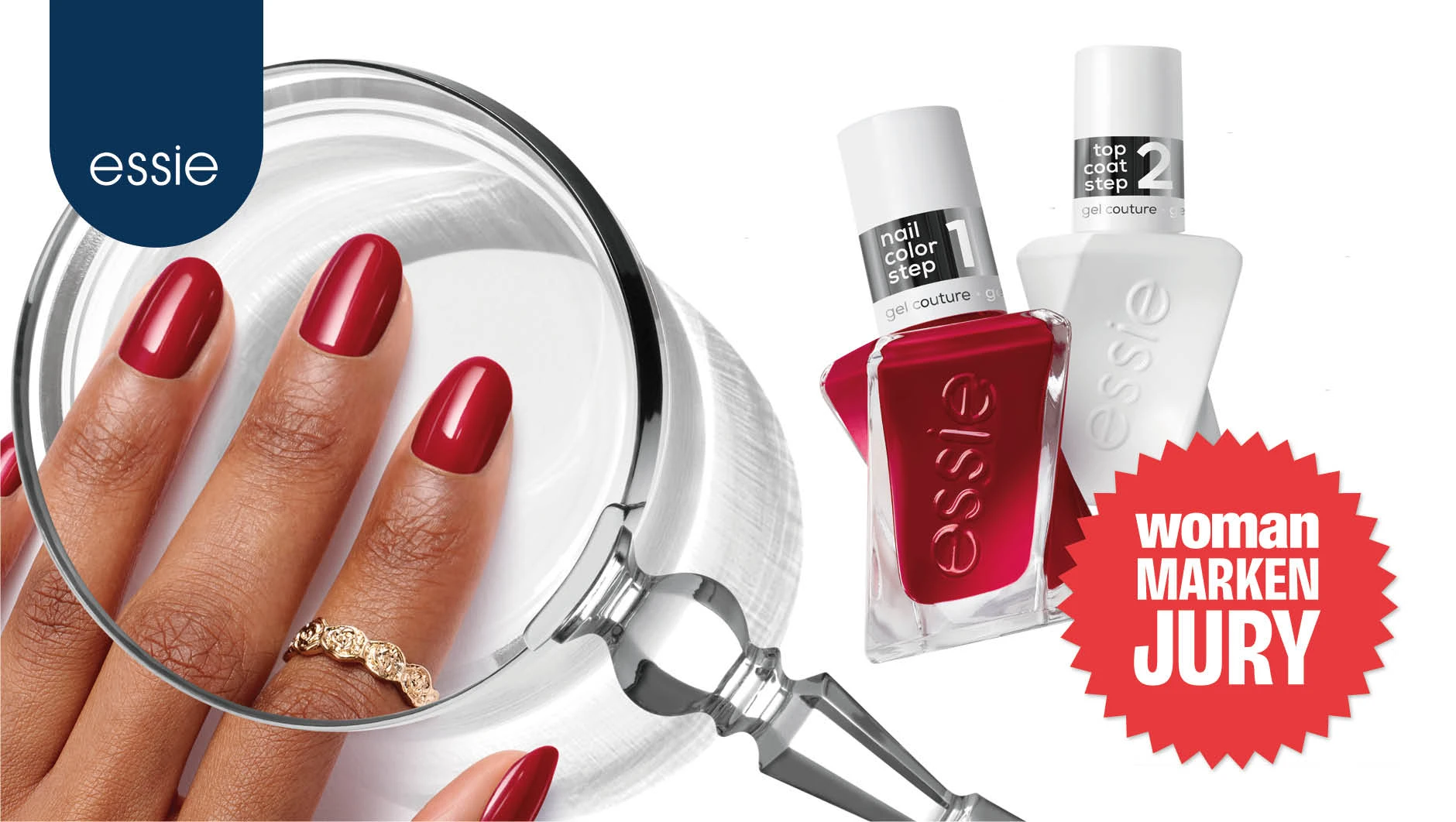essie gel couture: „Daumen hoch!“
