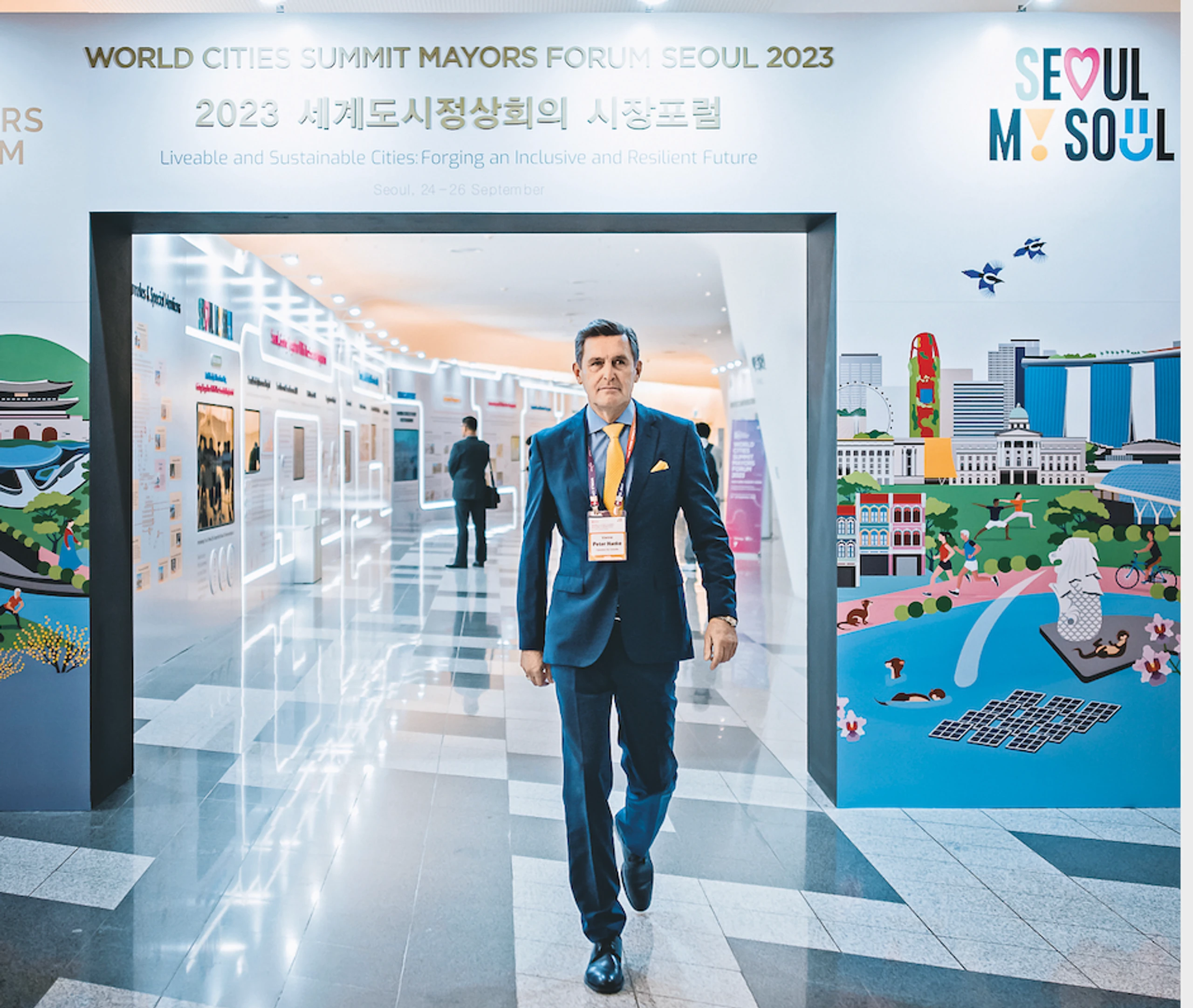 Peter Hanke beim „World Cities Summit Mayors Forum“ Ende September Seoul)