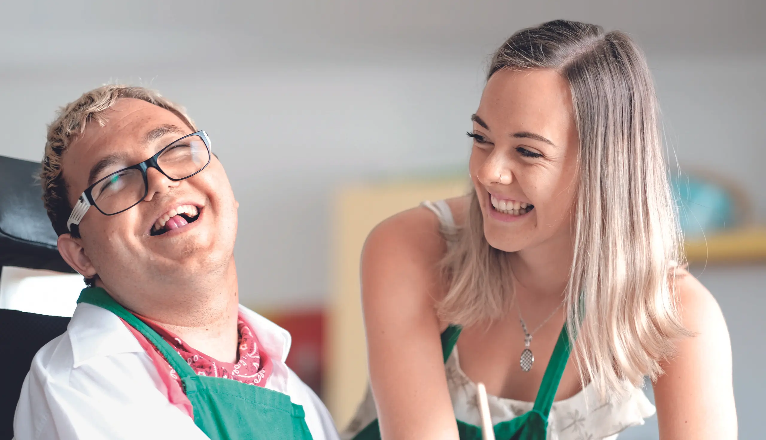 Arbeit mit Menschen mit Behinderung
