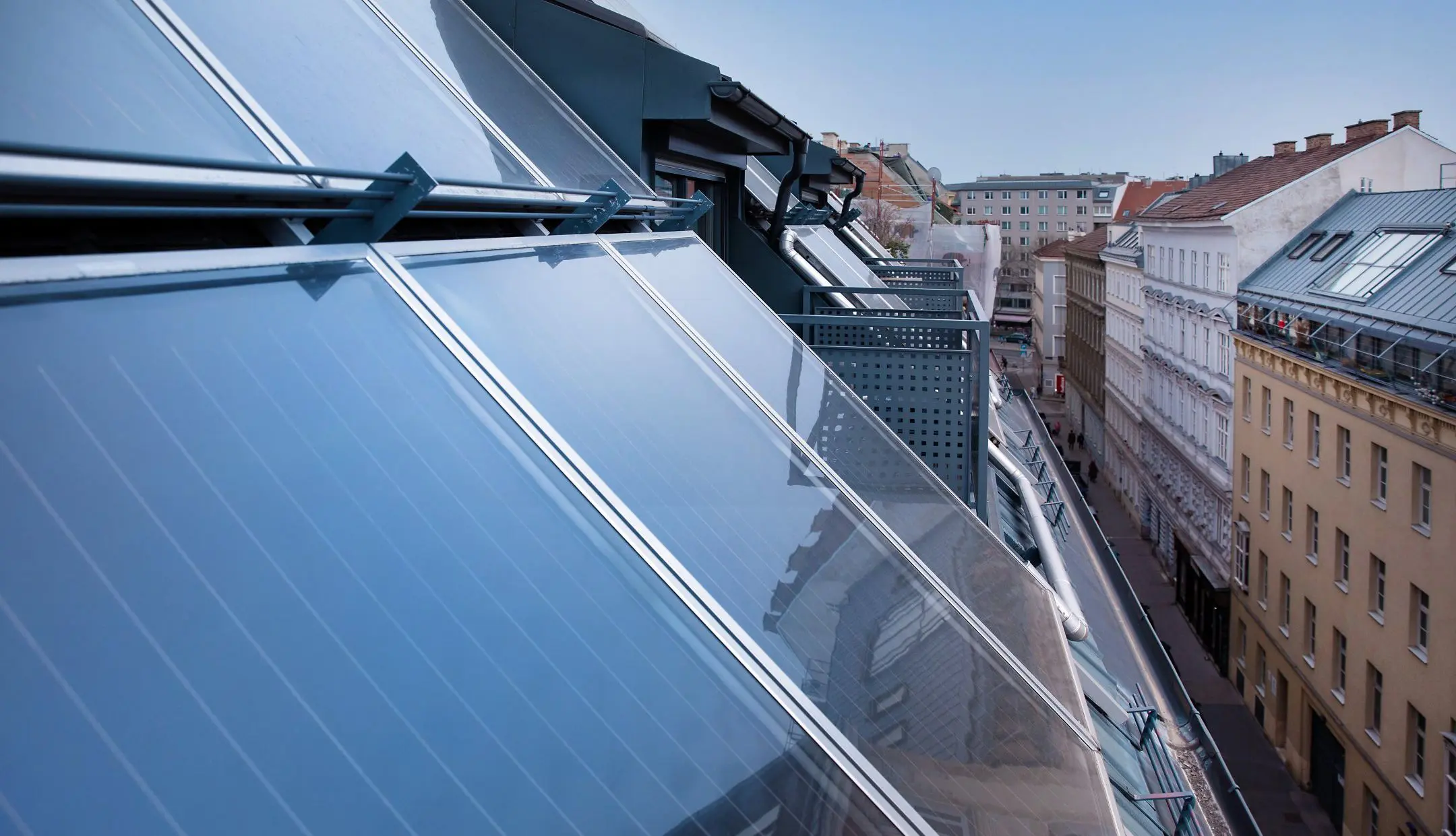 Photovoltaik am Hotel Wilhelmshof in Wien