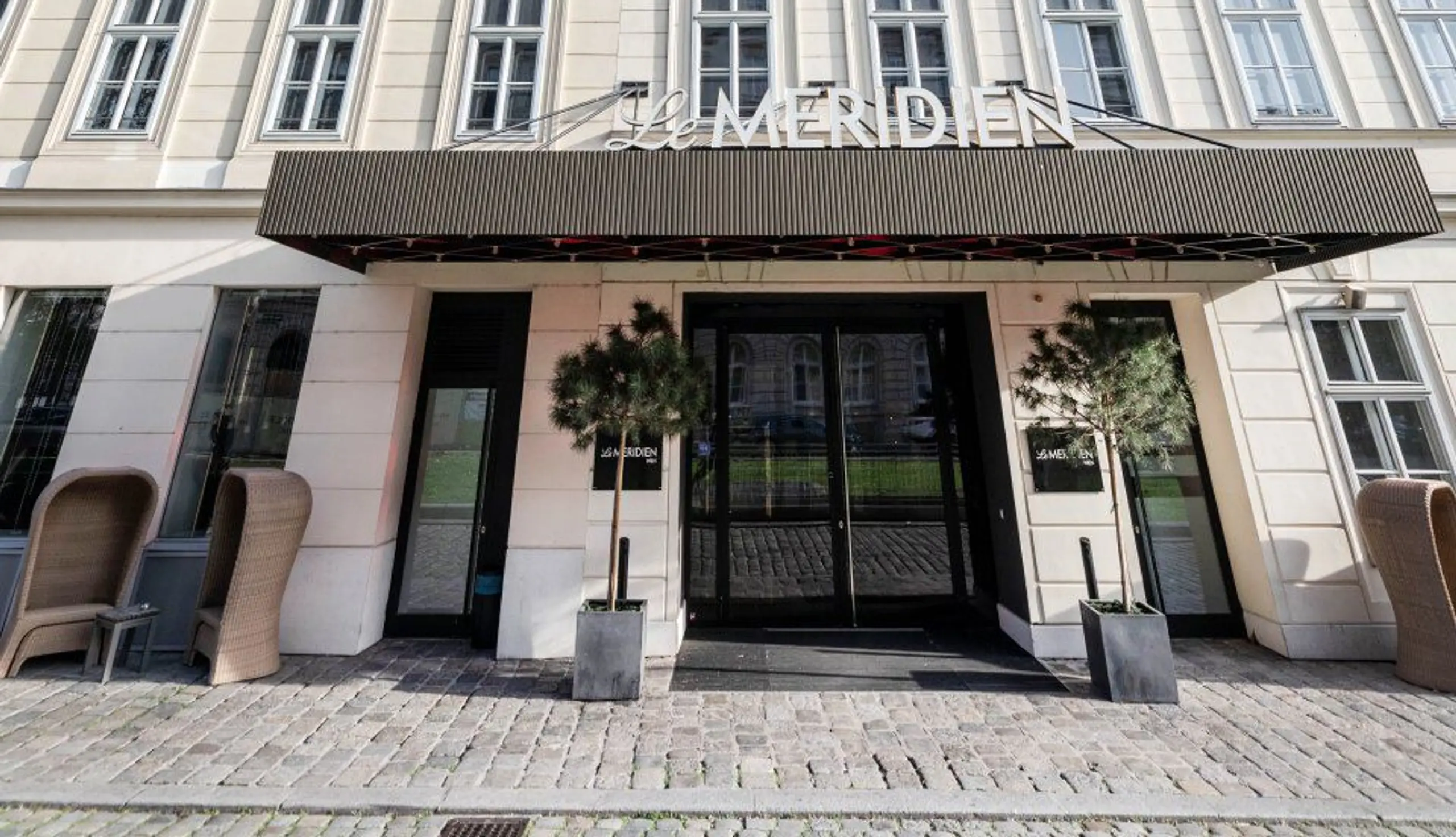 Der Eingangsbereich des Hotel Le Meridien in Wien