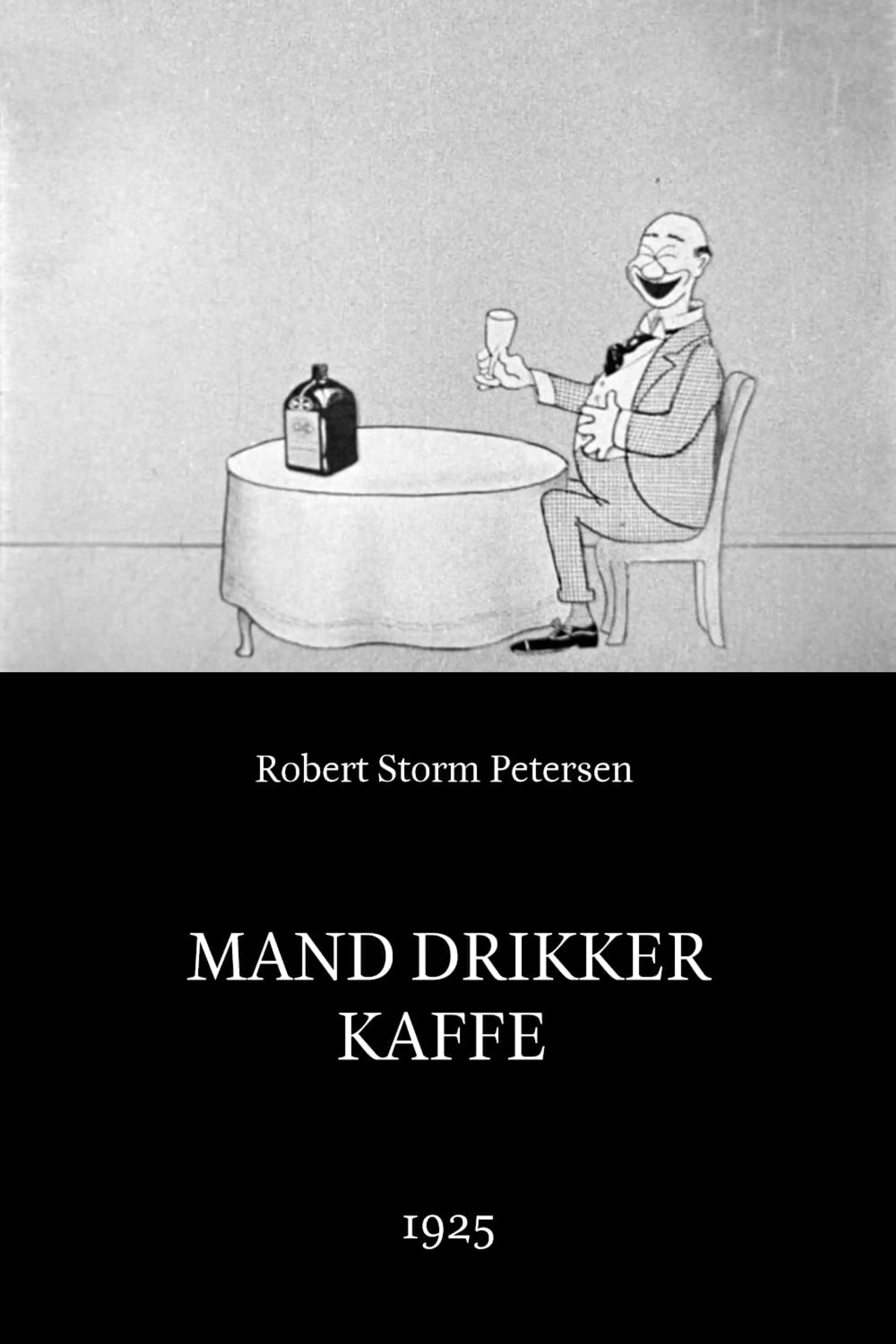 Mand drikker kaffe