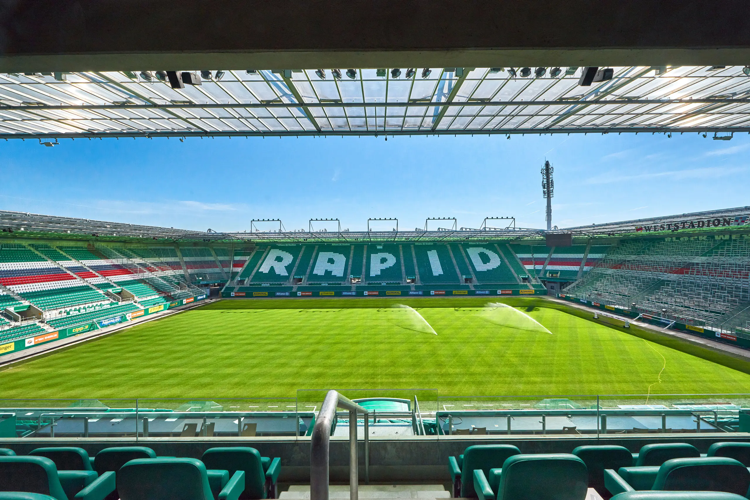 Das Rapid-Stadion von innen