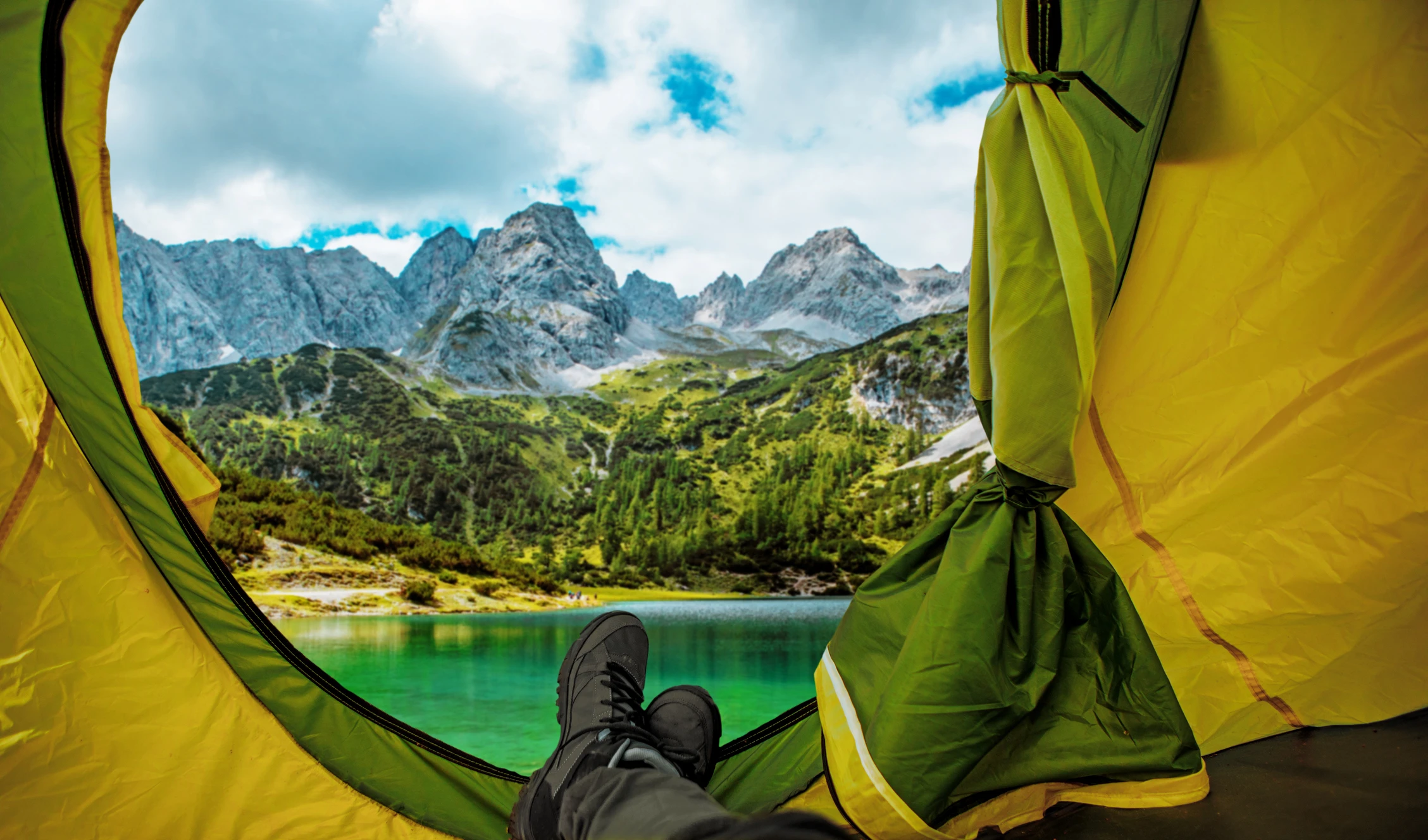 Campen im Zelt