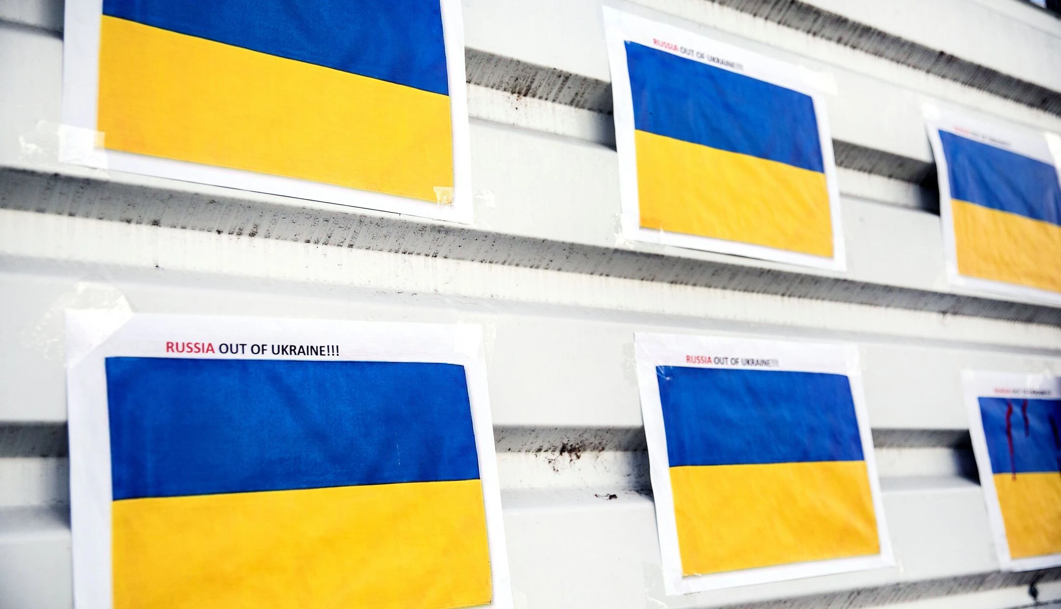 Ukraine Flaggen