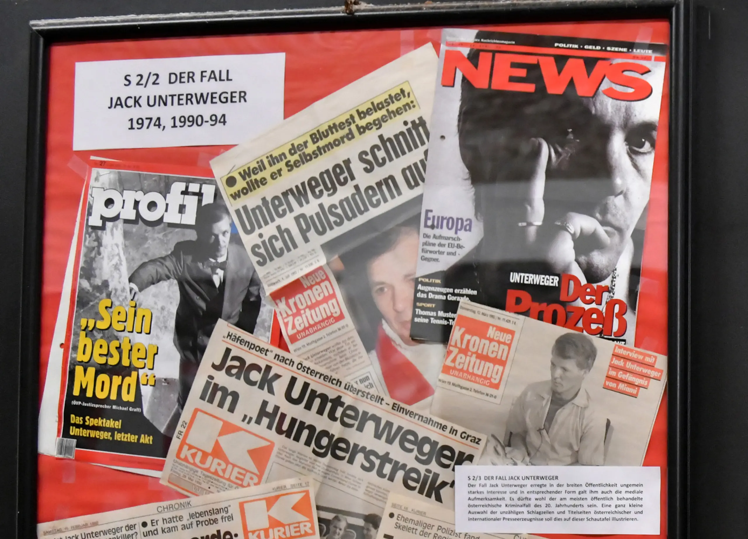 Der Fall Jack Unterweger - Kriminalmuseum in Wien